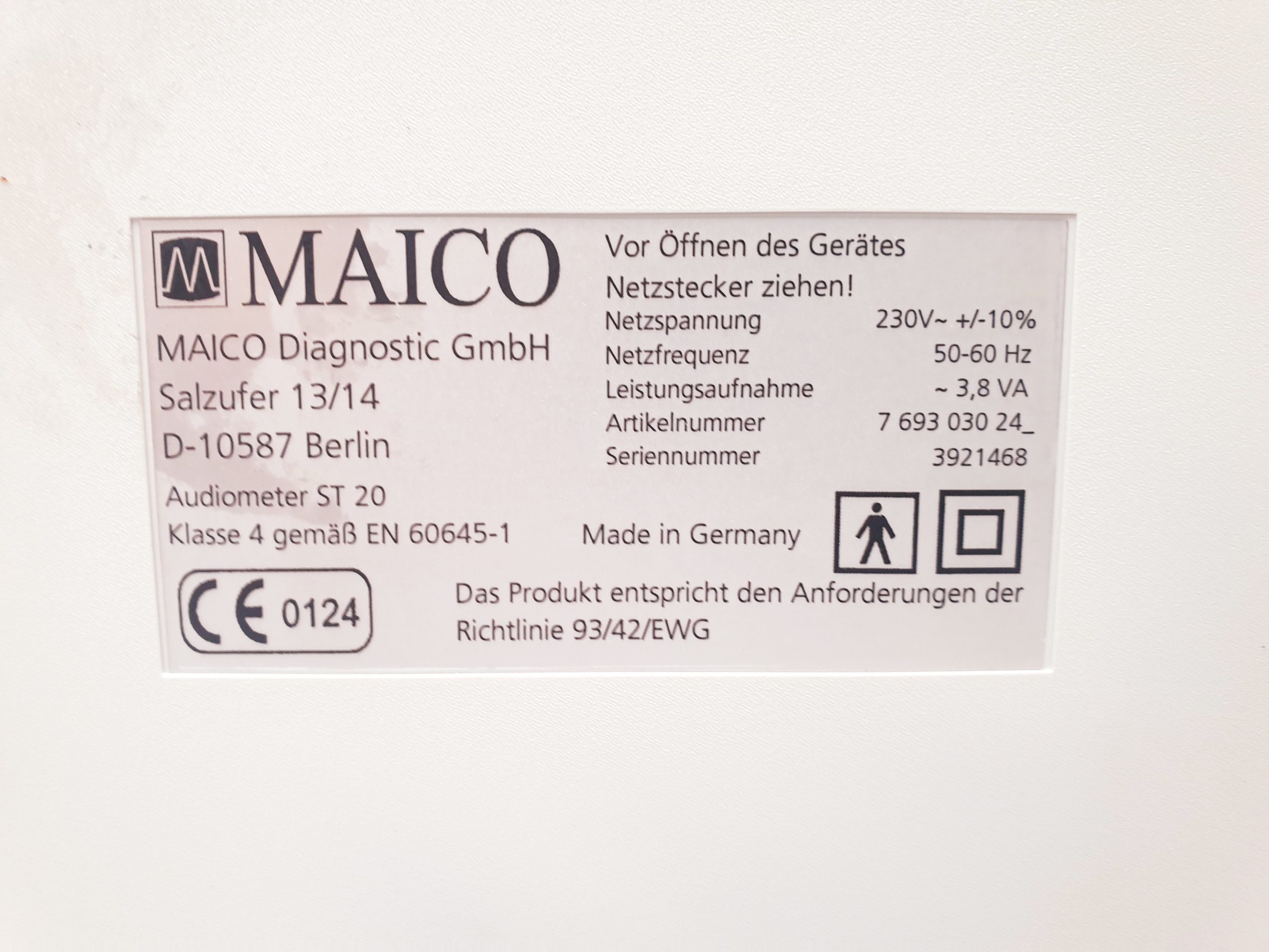 Bosch Maico ST 20 ST20 Audiometer – Bild 9