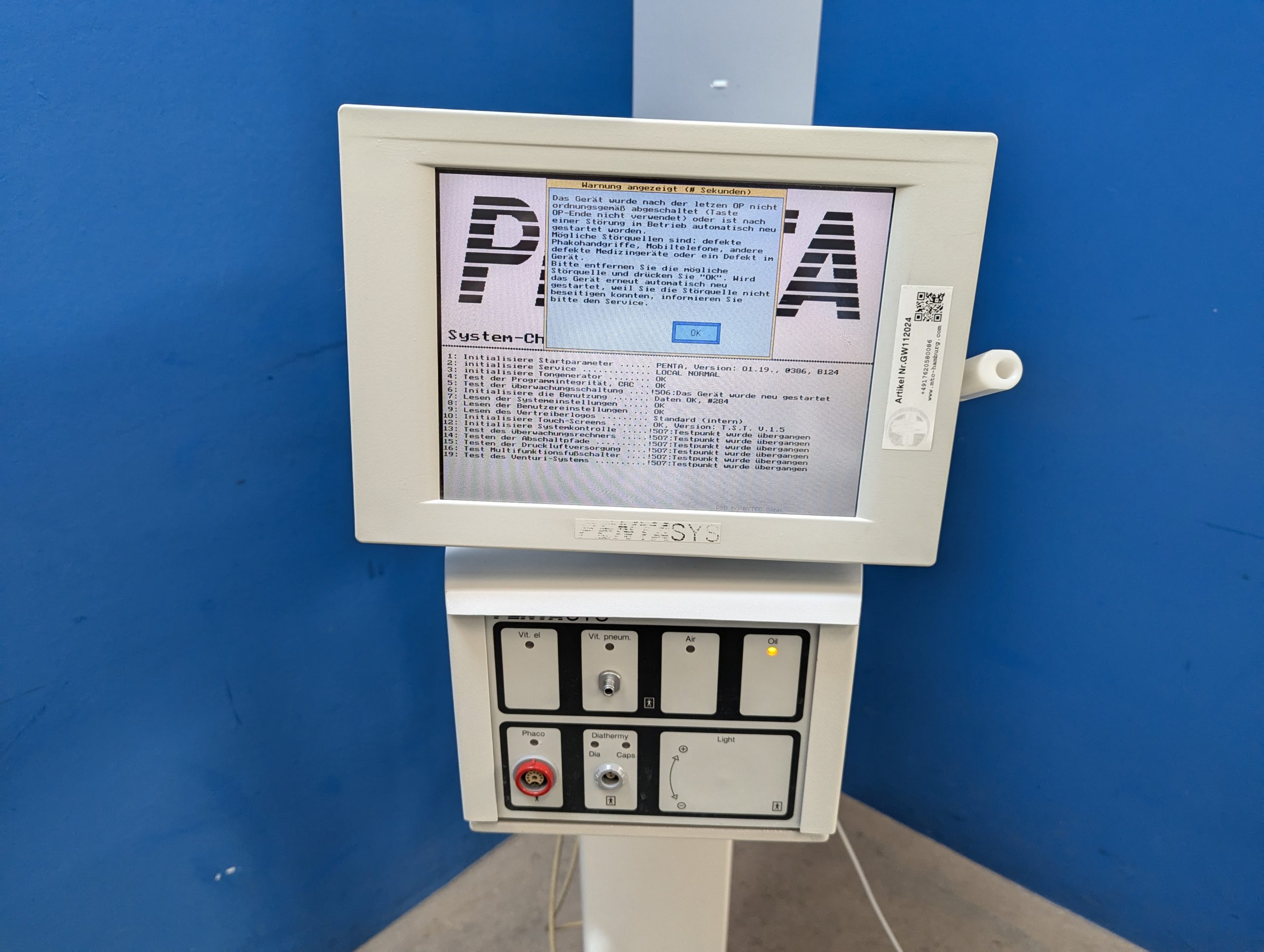 Fritz Ruck Pentasys Phaco Emulsifier – Bild 3