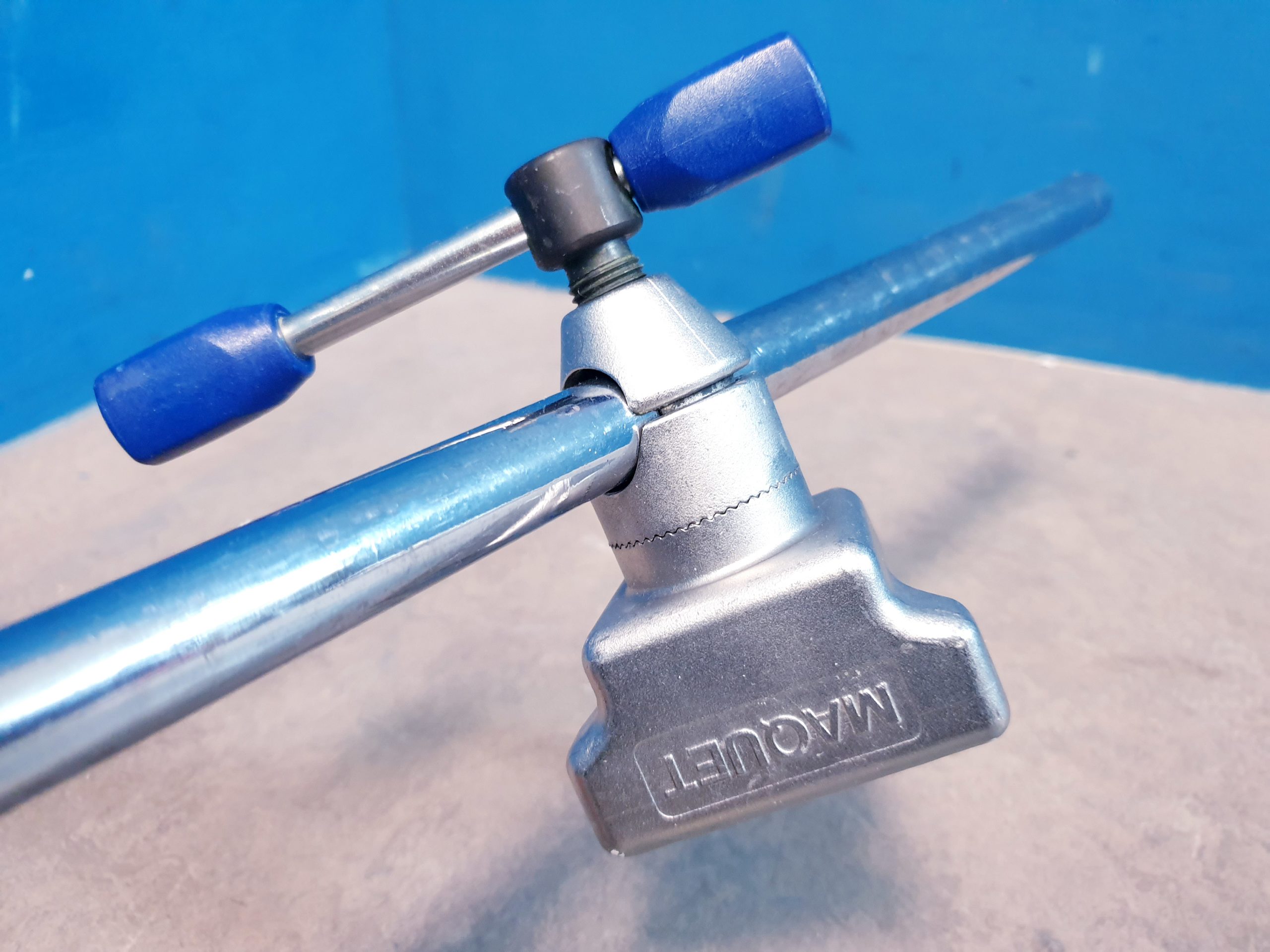 Maquet 2x Beinhalter Beinschale Beinauflage mit Befestigung und Posterung – Bild 9