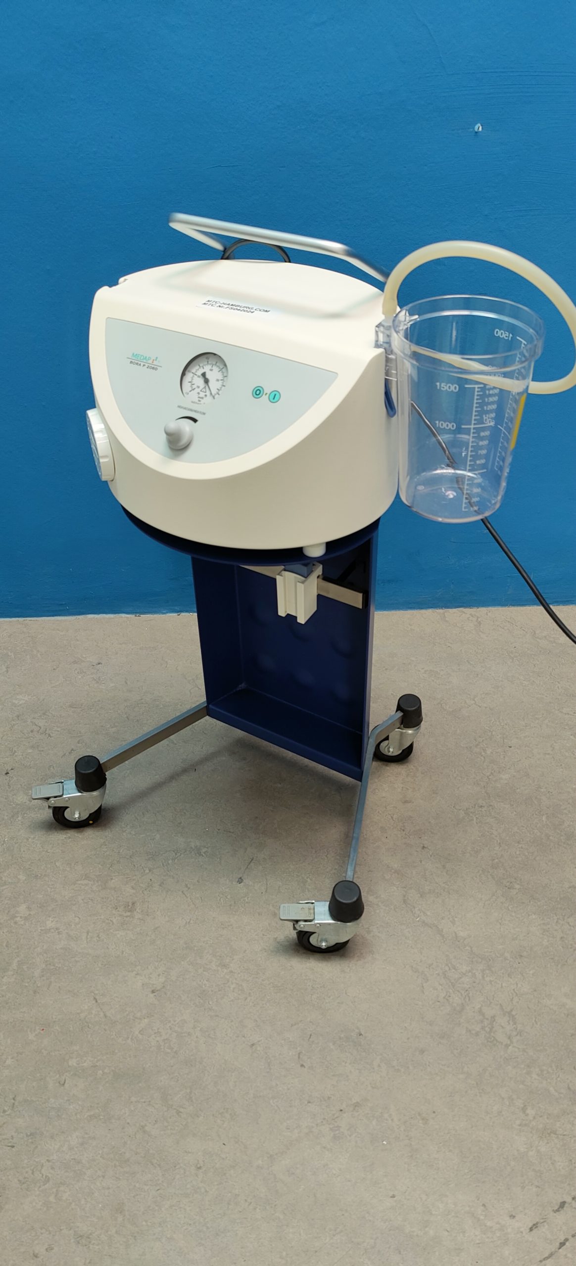 Medap Bora P 2060 Absauggerät Absaugpumpe Sekretsauger Chirurgiesauger fahrbar – Bild 2