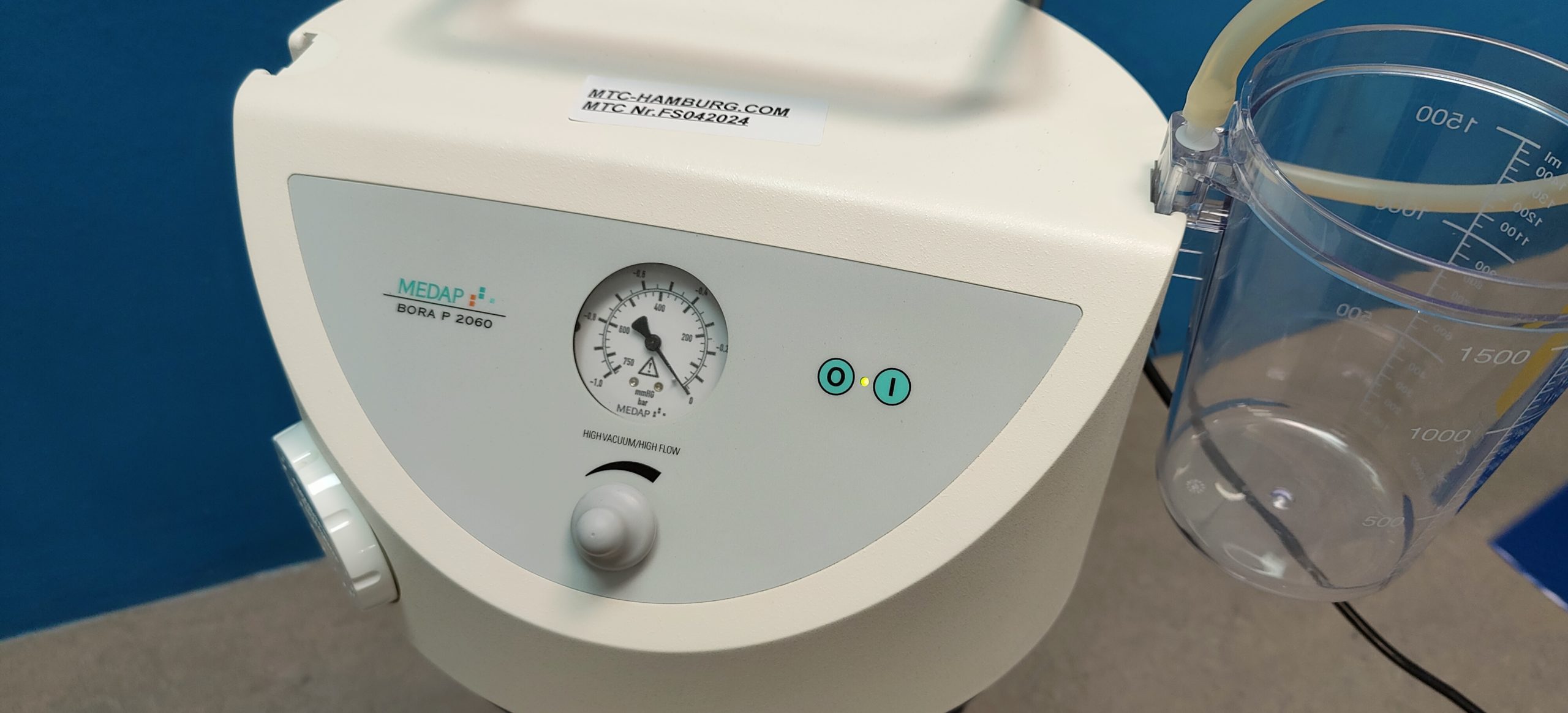 Medap Bora P 2060 Absauggerät Absaugpumpe Sekretsauger Chirurgiesauger fahrbar – Bild 4