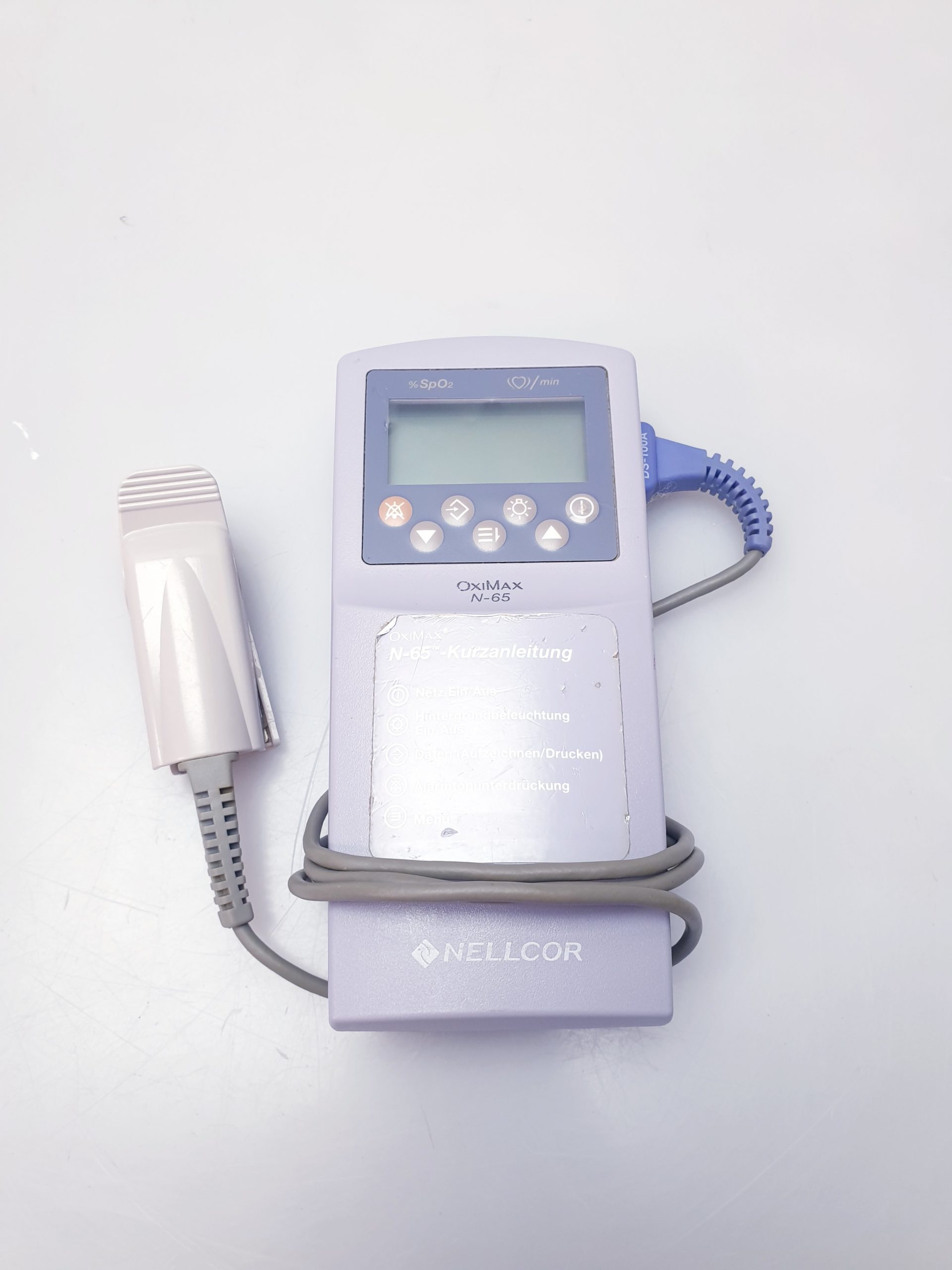 Nellcor N-65 (N65) OxiMax Pulsoximeter mit Fingersensor