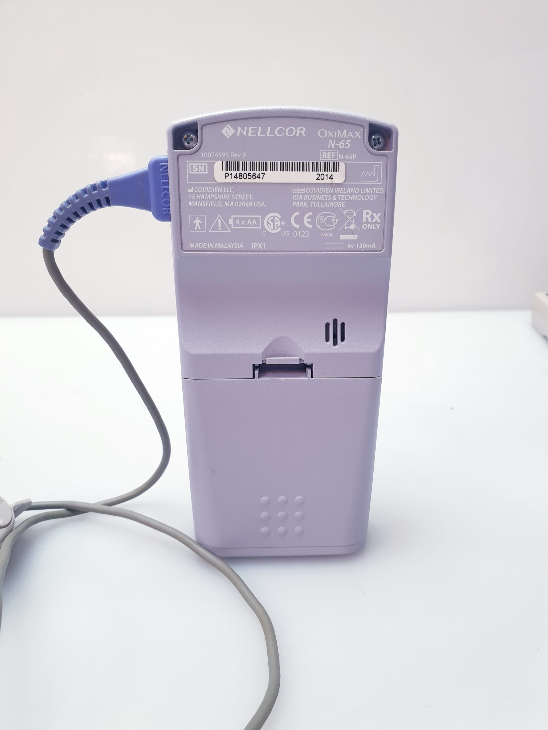 Nellcor N-65 (N65) OxiMax Pulsoximeter mit Fingersensor – Bild 5