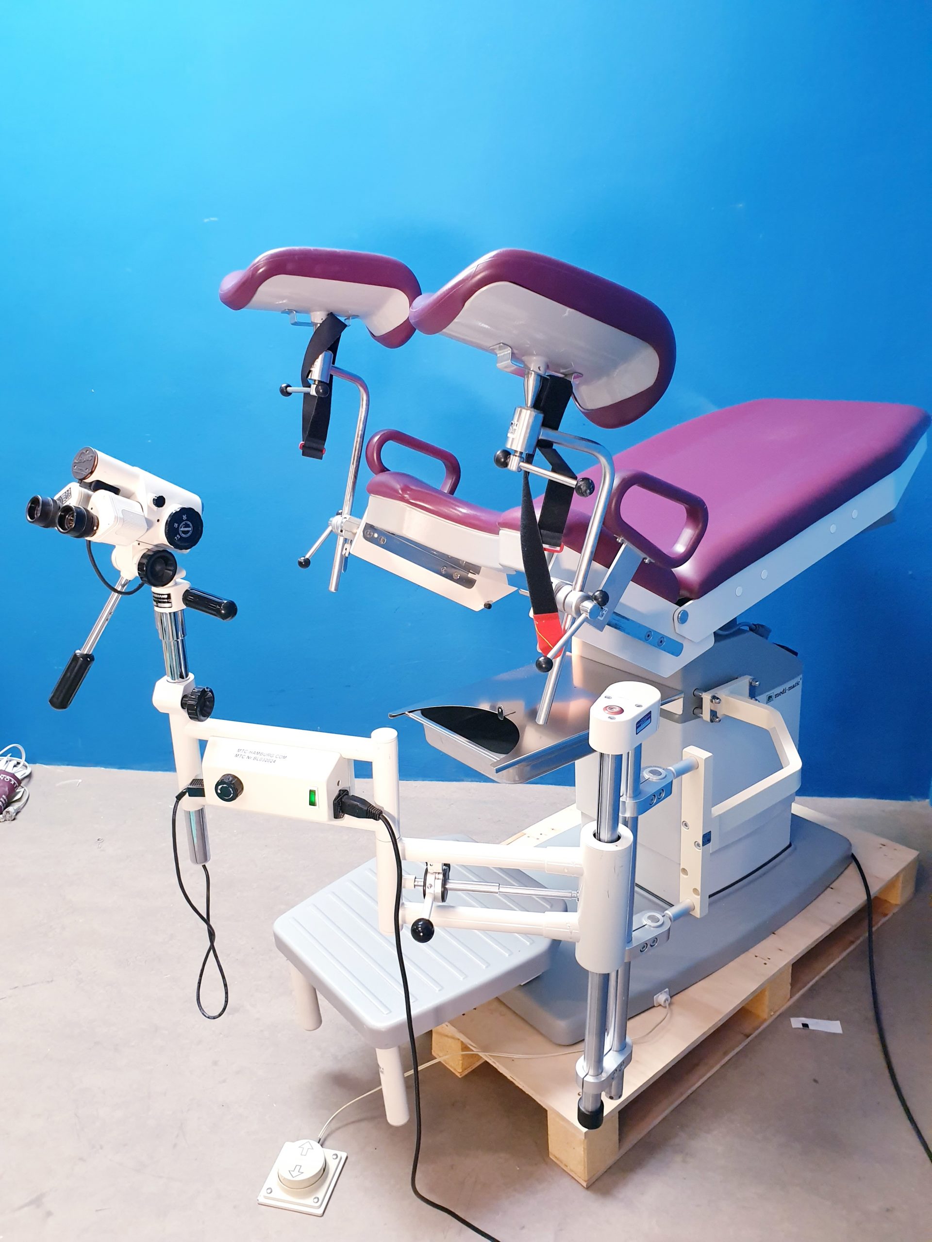 Schmitz Medi-Matic 115 502 Gynäkologischer Stuhl Gynstuhl +1D3 Leisegang Kolposkop – Bild 11