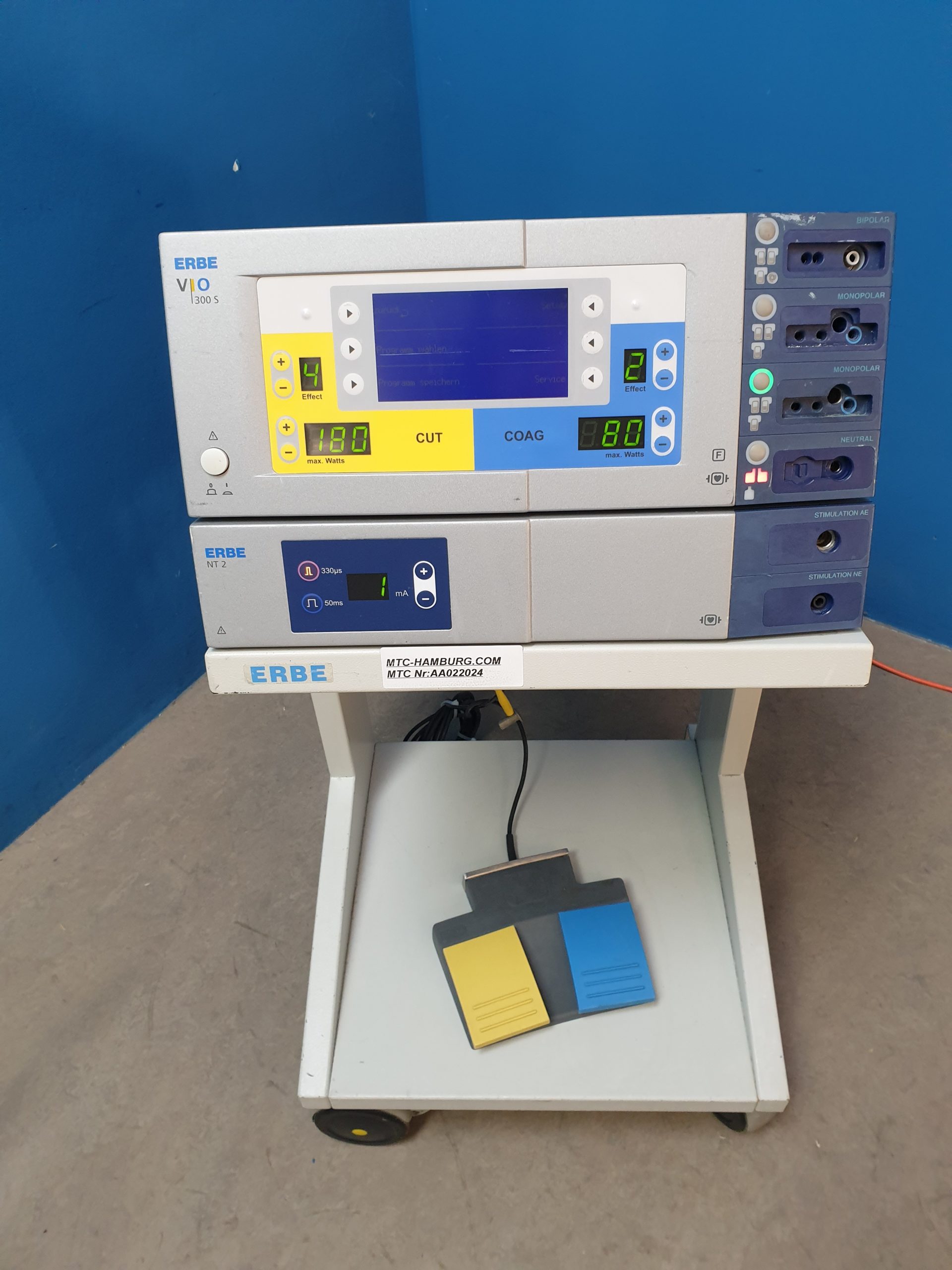 Erbe Vio 300S + NT2 HF Gerät Electrosurgical Unit System – Bild 7