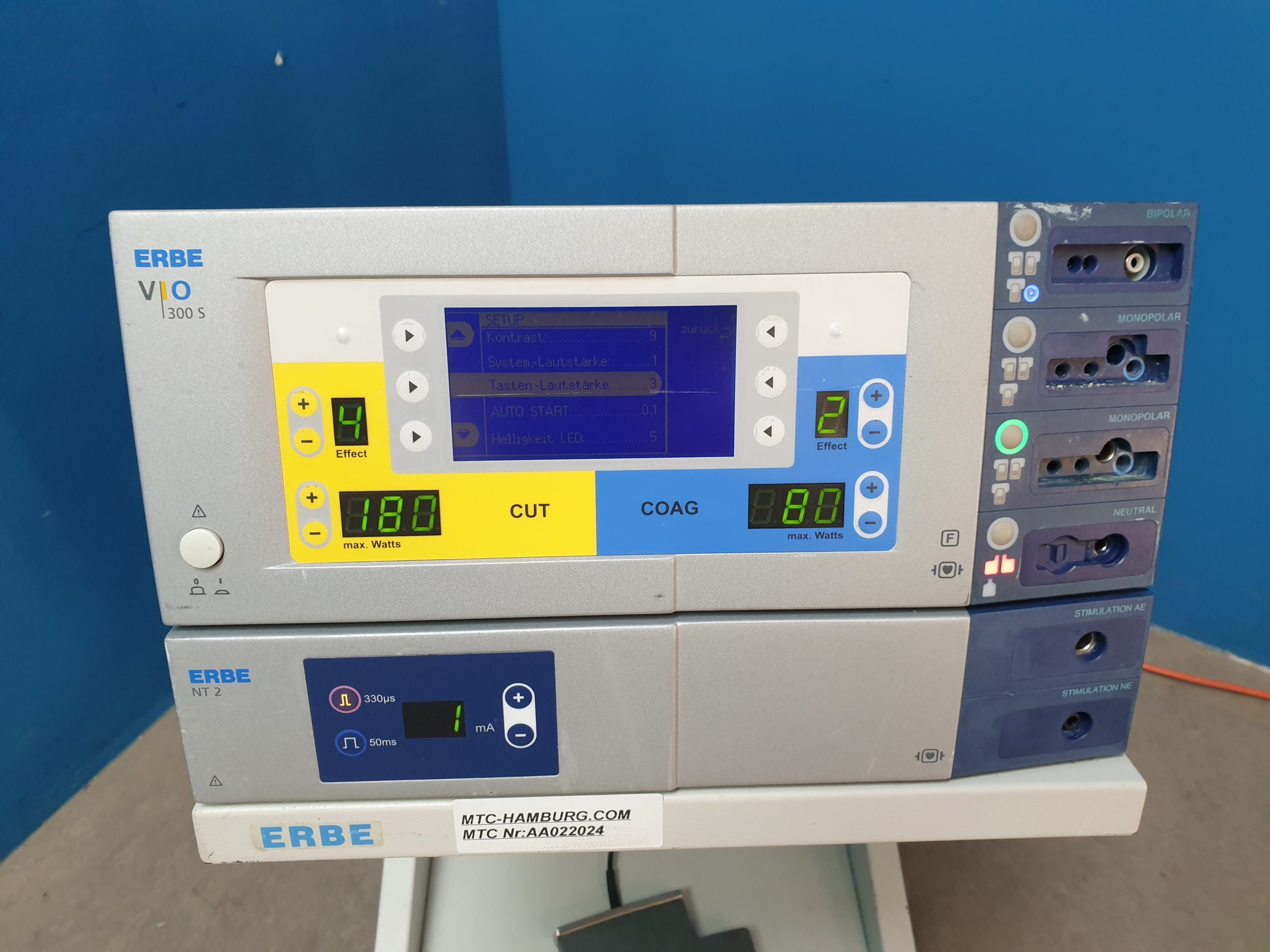 Erbe Vio 300S + NT2 HF Gerät Electrosurgical Unit System – Bild 13