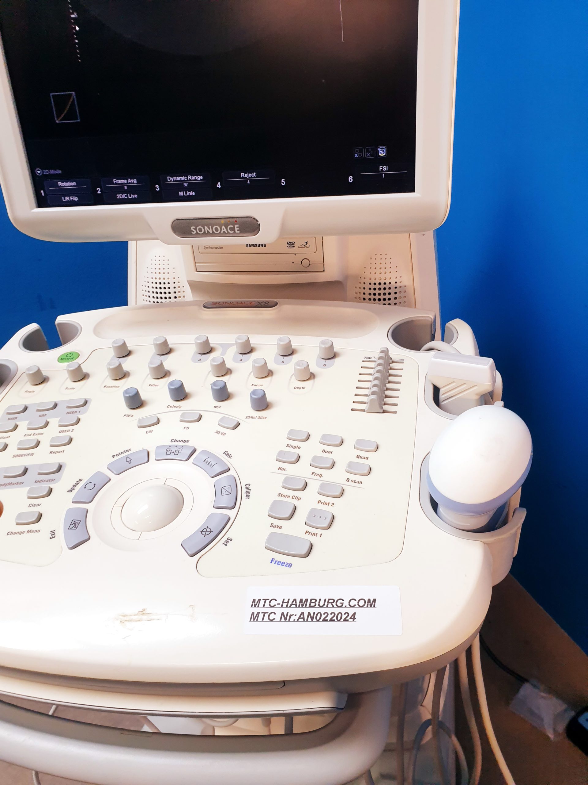 Sonoace Samsung L5-12EC + 3D4-8ET + EV4-910ED 3D 4D Ultraschallgerät – Bild 2