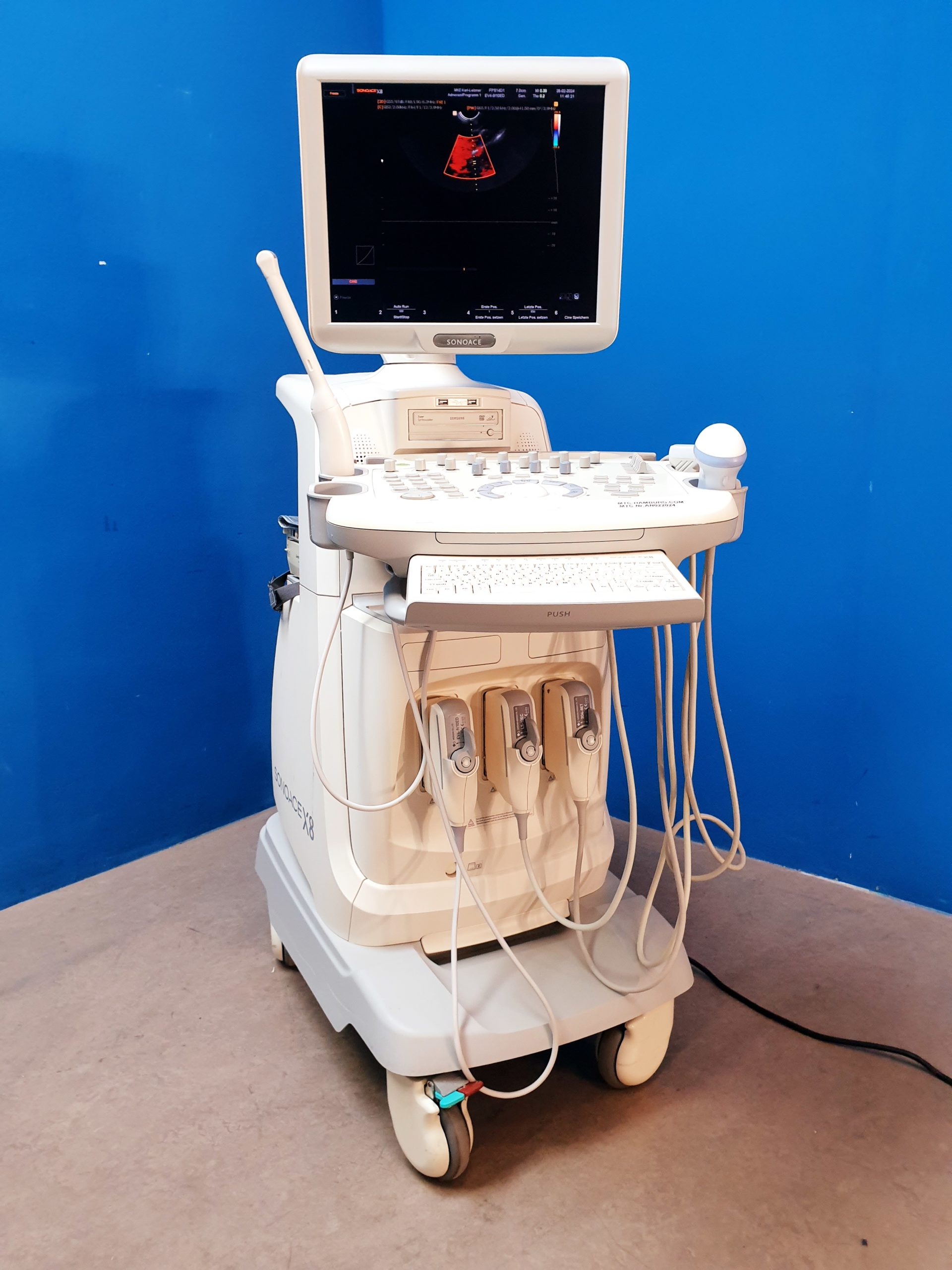 Sonoace Samsung L5-12EC + 3D4-8ET + EV4-910ED 3D 4D Ultraschallgerät – Bild 16