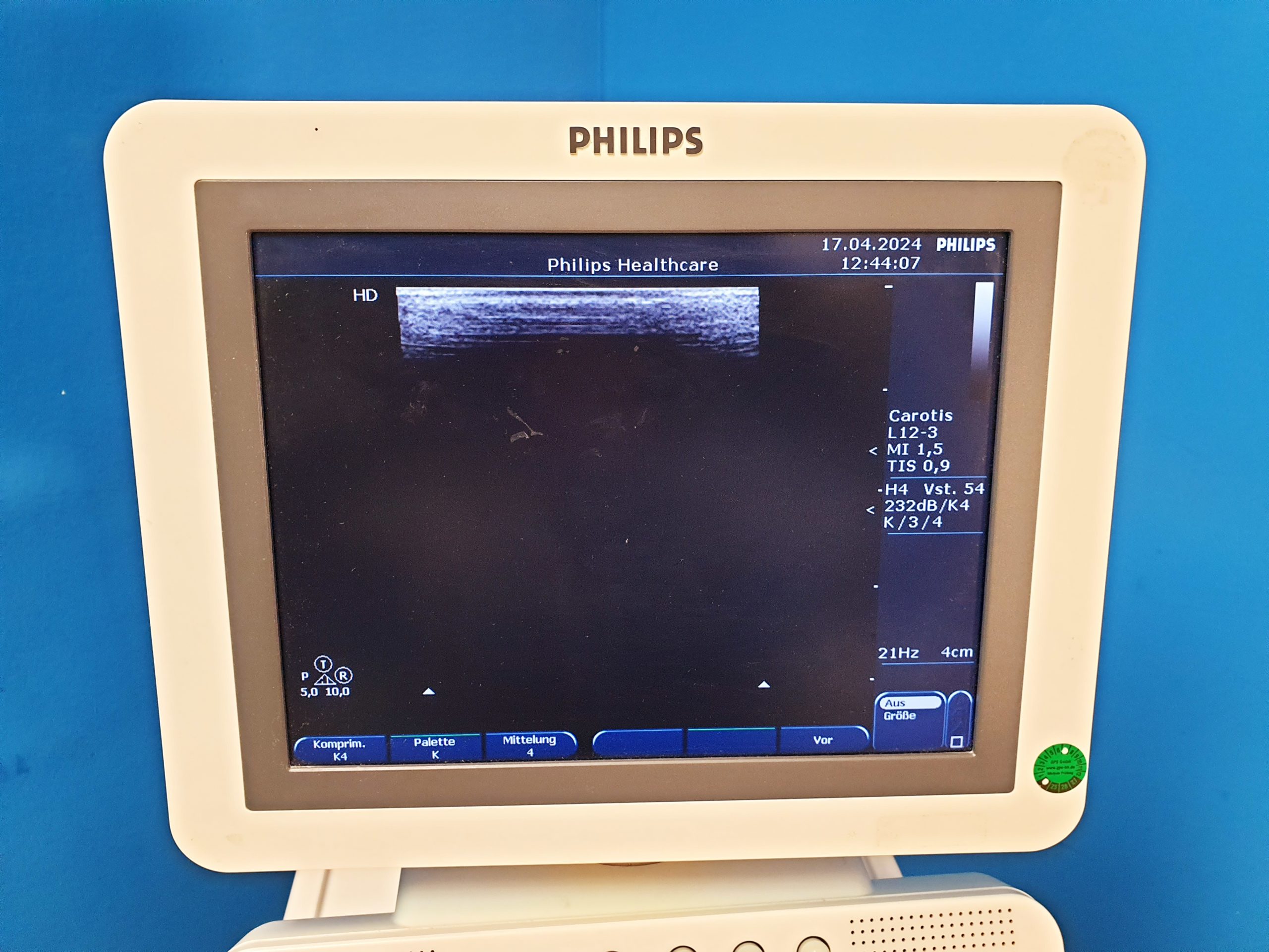 Philips HD7 Ultraschallgerät + S4-2 + L12-3 - Kardiomaschine – Bild 9