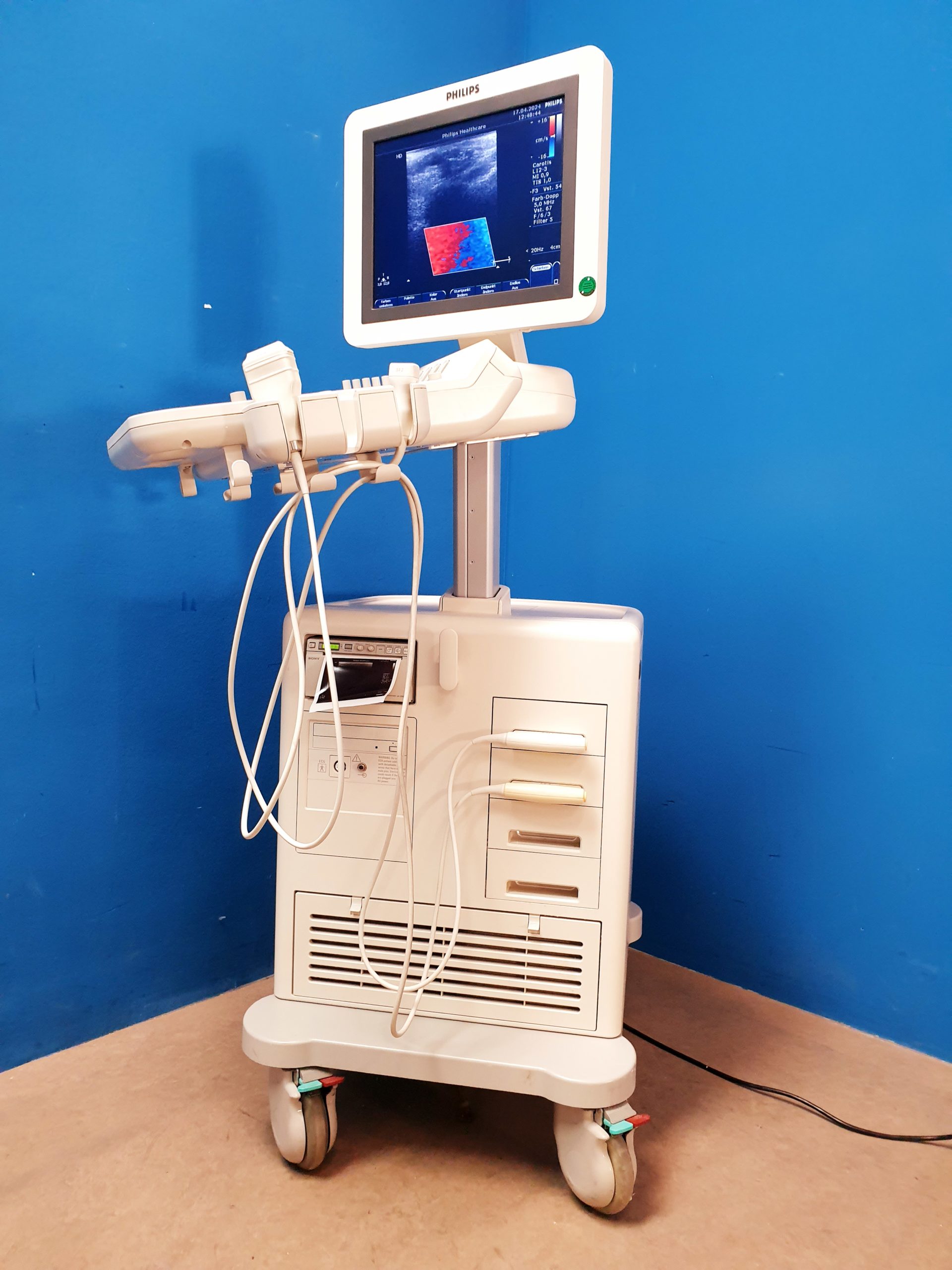 Philips HD7 Ultraschallgerät + S4-2 + L12-3 - Kardiomaschine – Bild 12