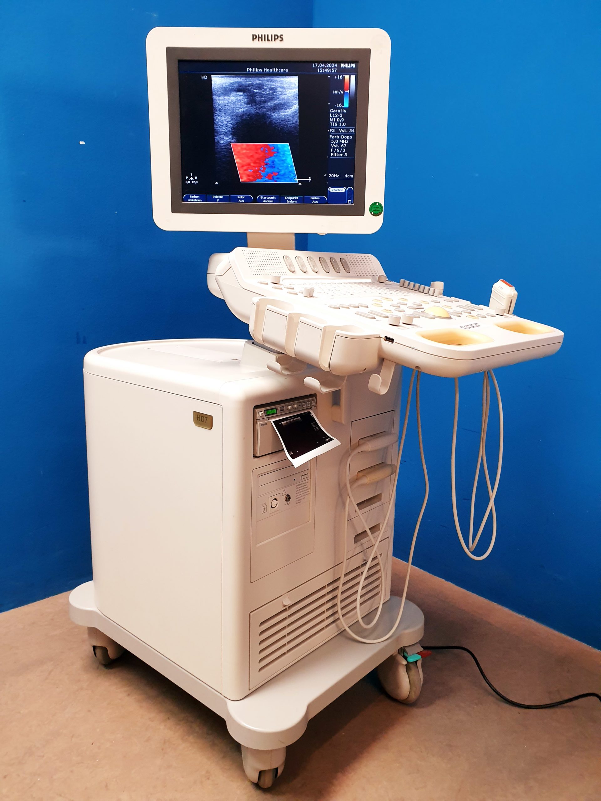 Philips HD7 Ultraschallgerät + S4-2 + L12-3 - Kardiomaschine