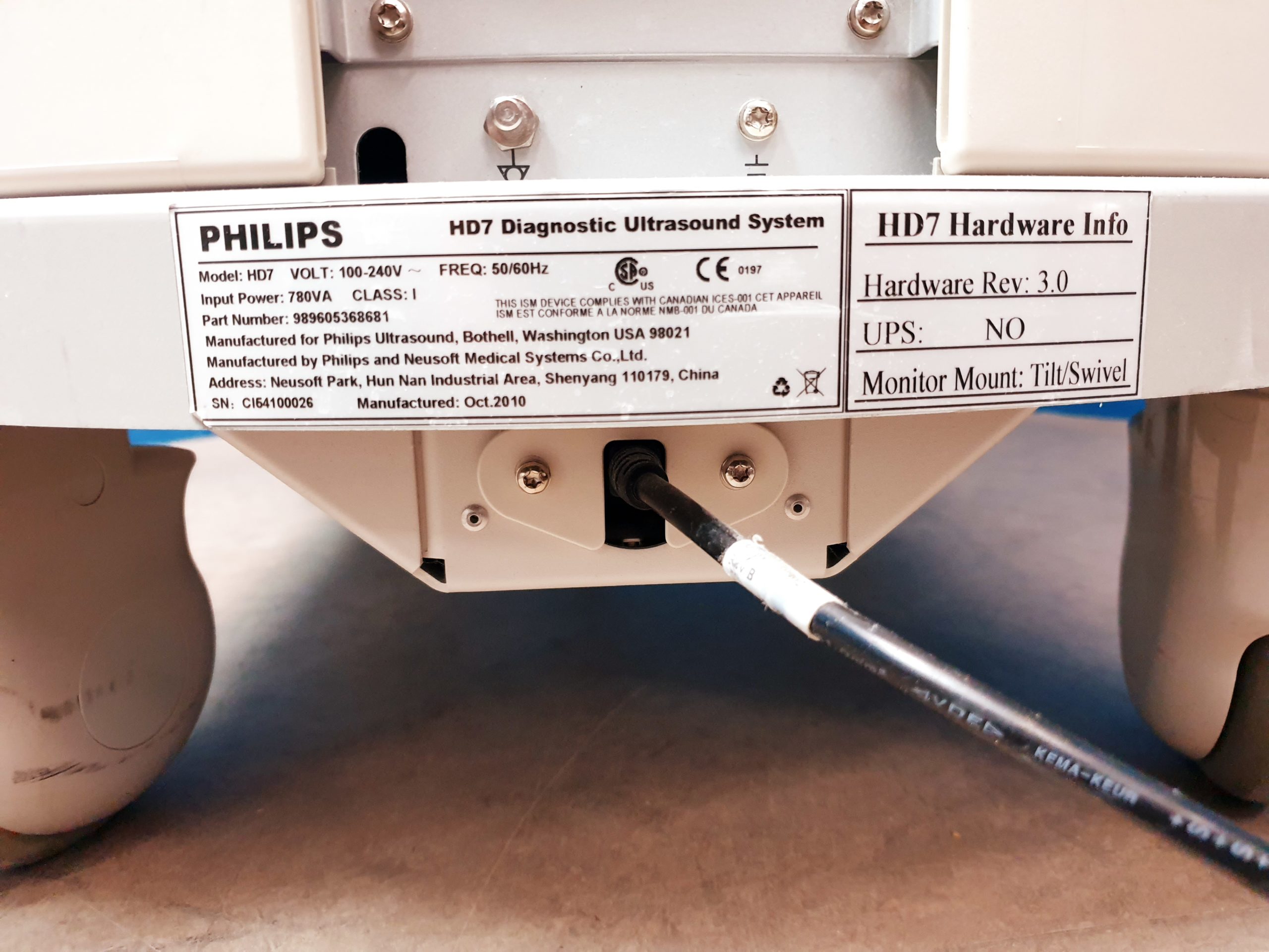 Philips HD7 Ultraschallgerät + S4-2 + L12-3 - Kardiomaschine – Bild 15