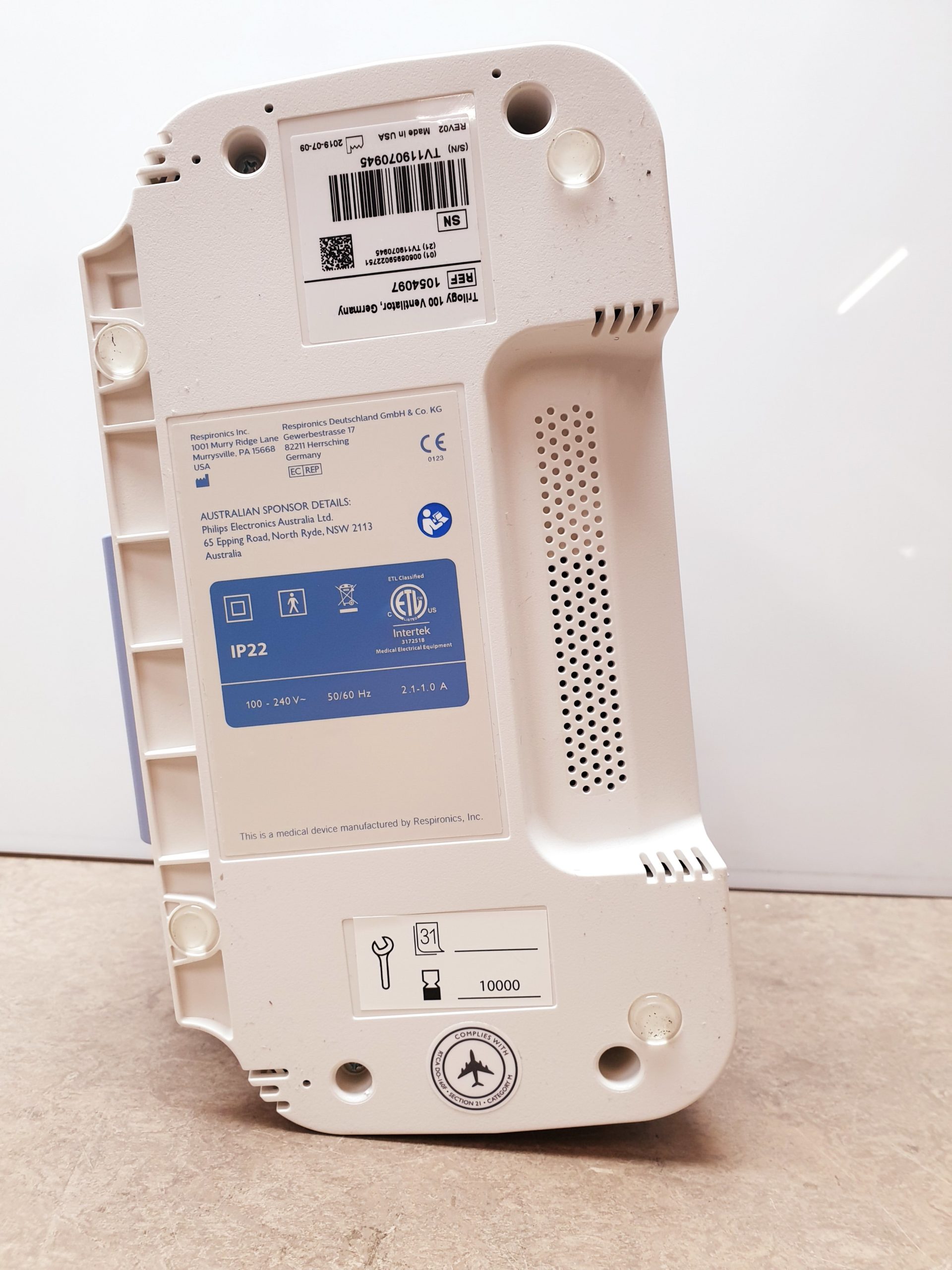 Philips Trilogy 100 Trilogy100 - Beatmungsgerät DOM 2019 – Bild 14