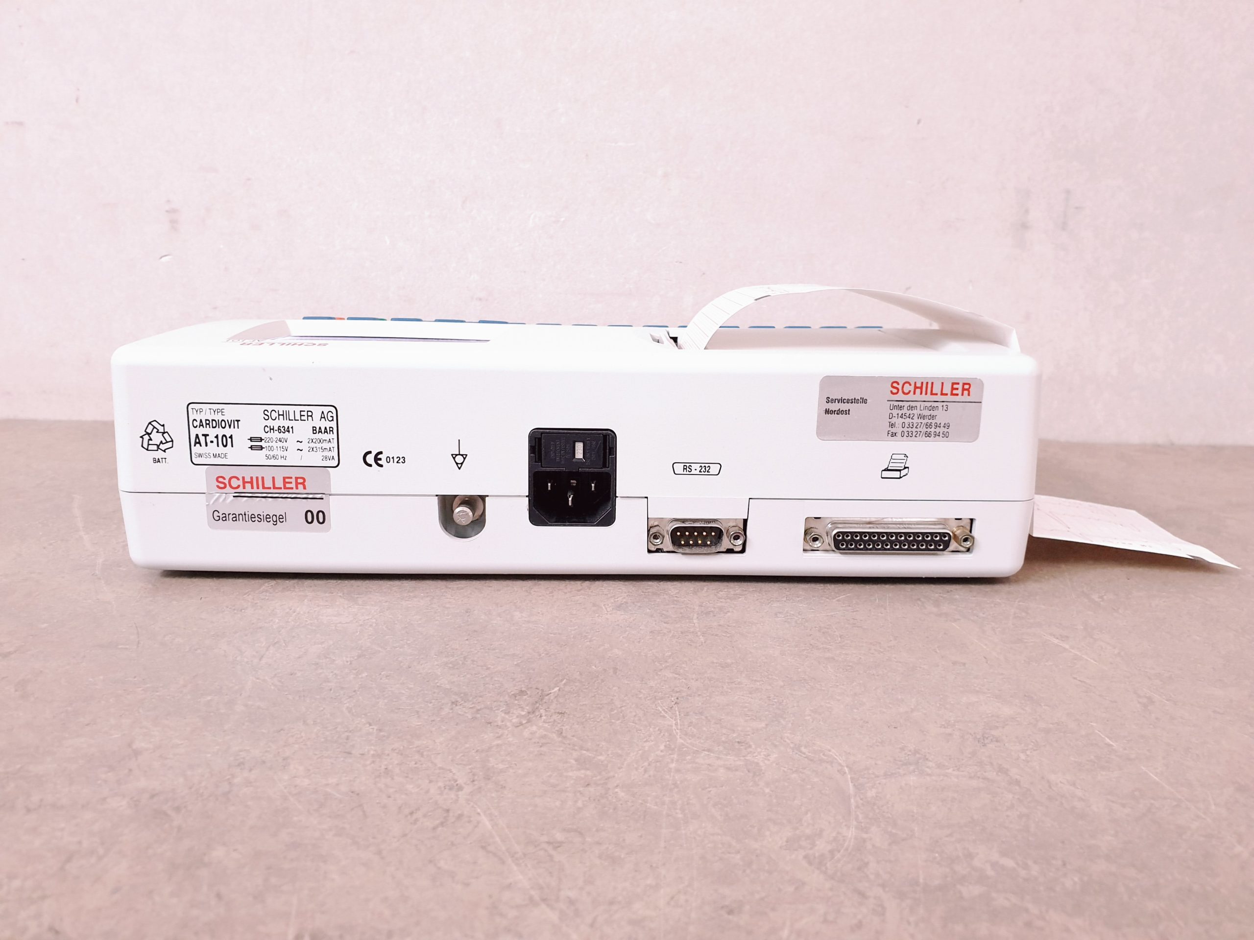 Schiller AT-101 // AT 101 EKG 12 Kanal Gerät mit LCD Display , Patientenkabel – Bild 8