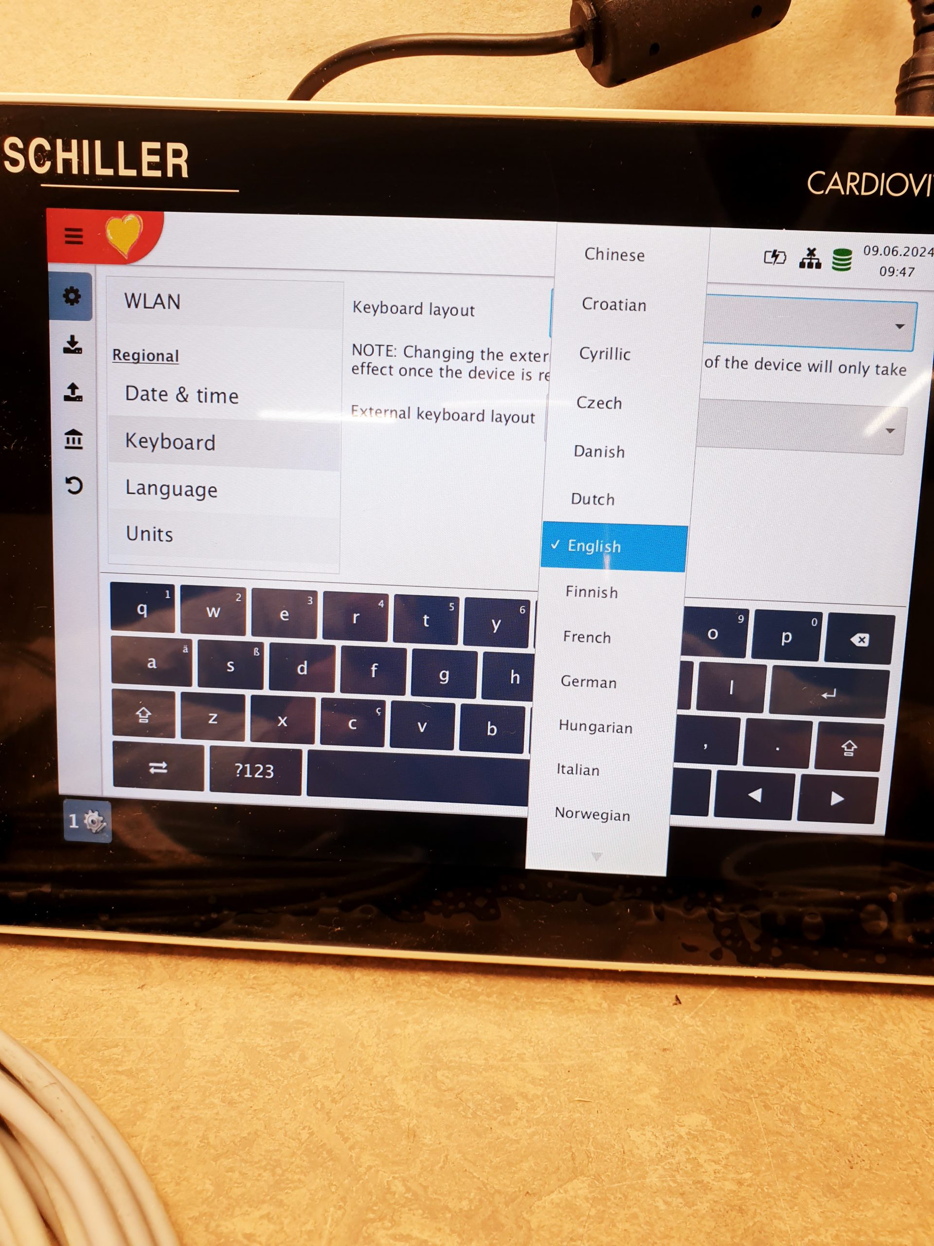 Schiller CARDIOVIT FT-1 Touch 12 Kanal EKG Gerät – Bild 4