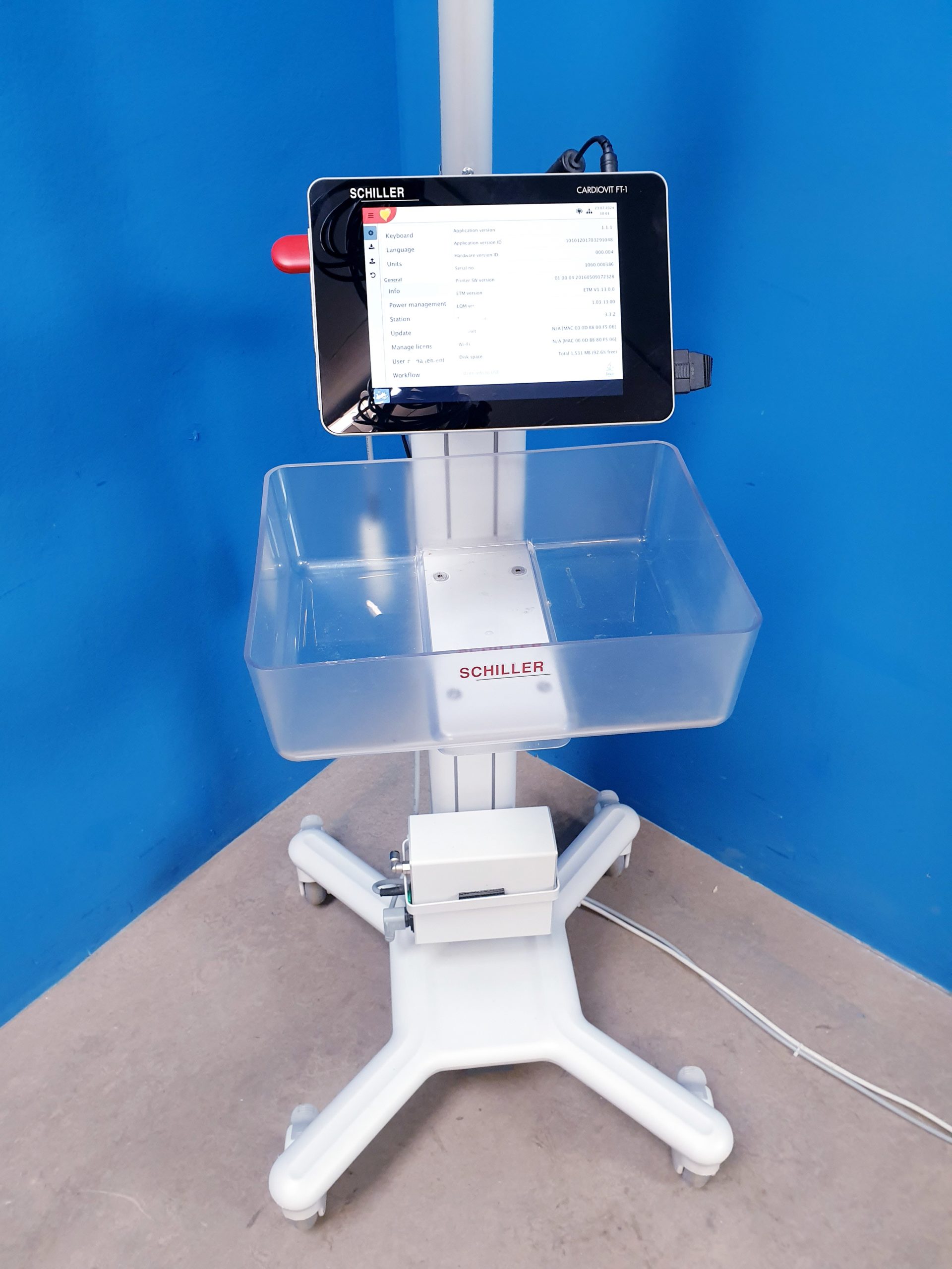 Schiller Cardiovit FT-1 EKG + DT100 80 Sauganlage – Bild 15