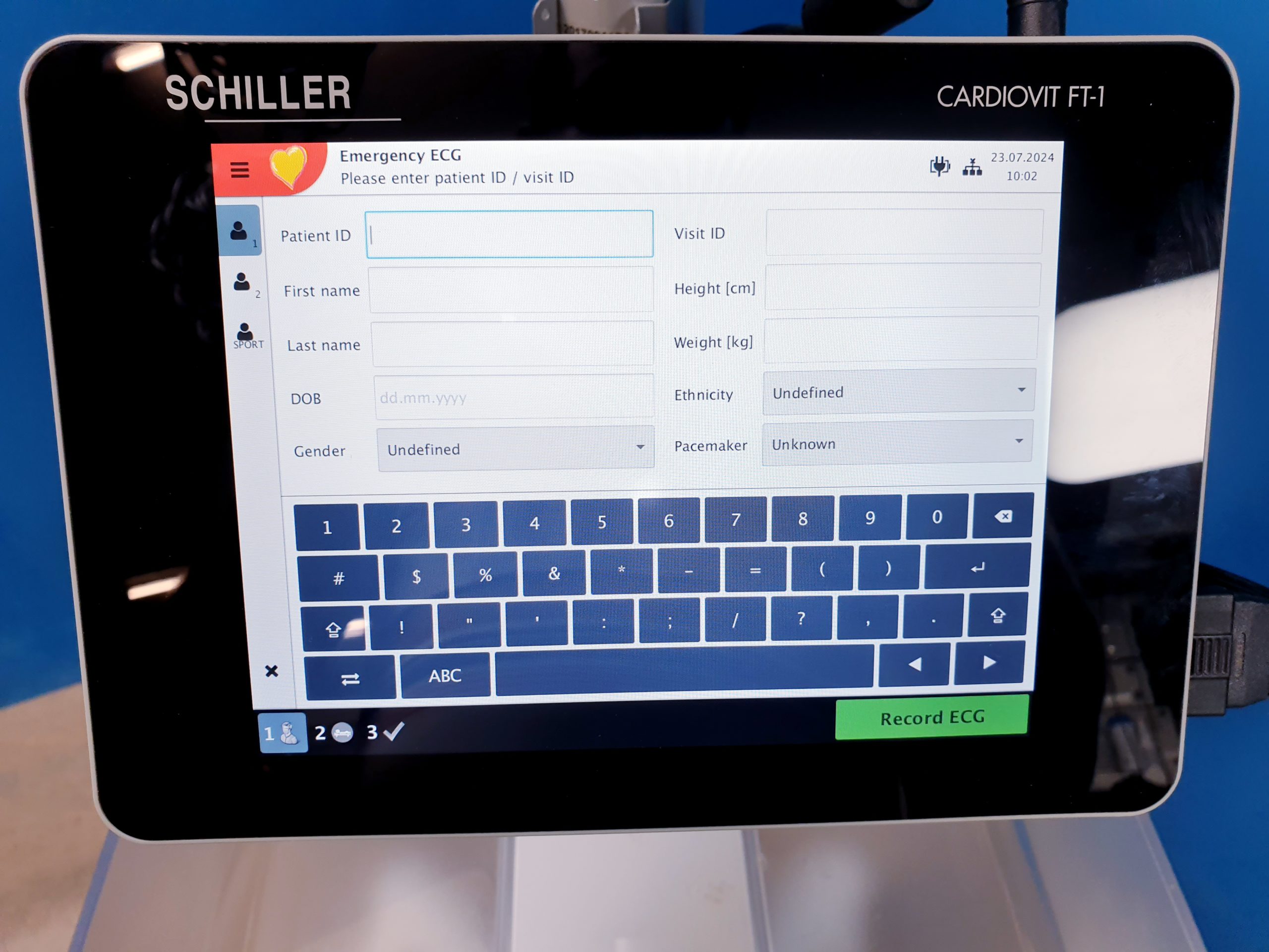 Schiller Cardiovit FT-1 EKG + DT100 80 Sauganlage – Bild 17