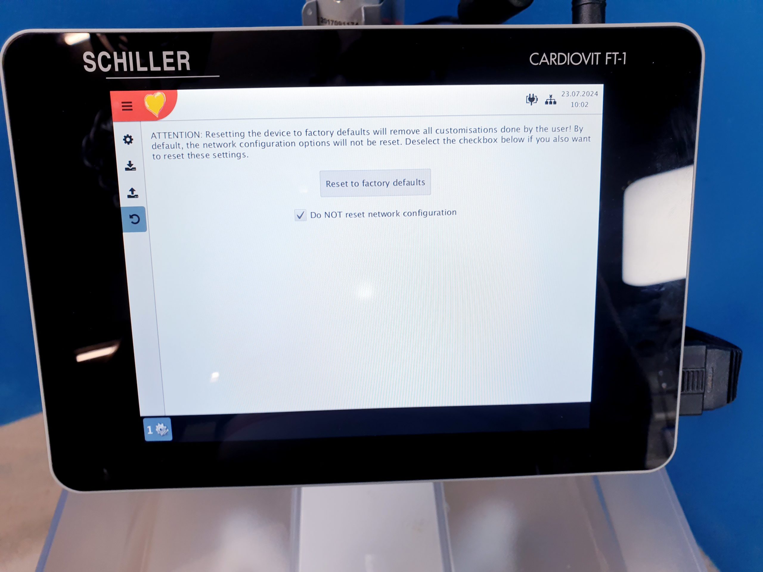 Schiller Cardiovit FT-1 EKG + DT100 80 Sauganlage – Bild 20