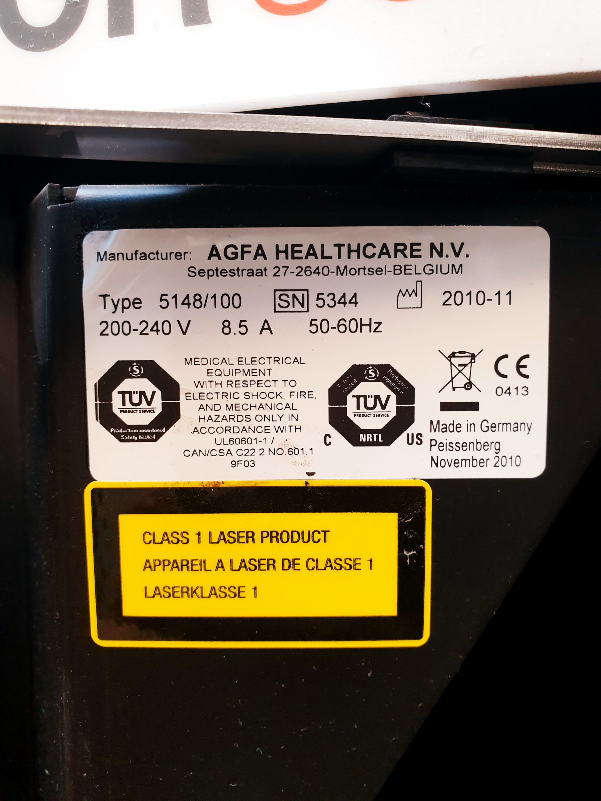 AGFA CR 85-X RCR-Speicherfoliensystem – Bild 4