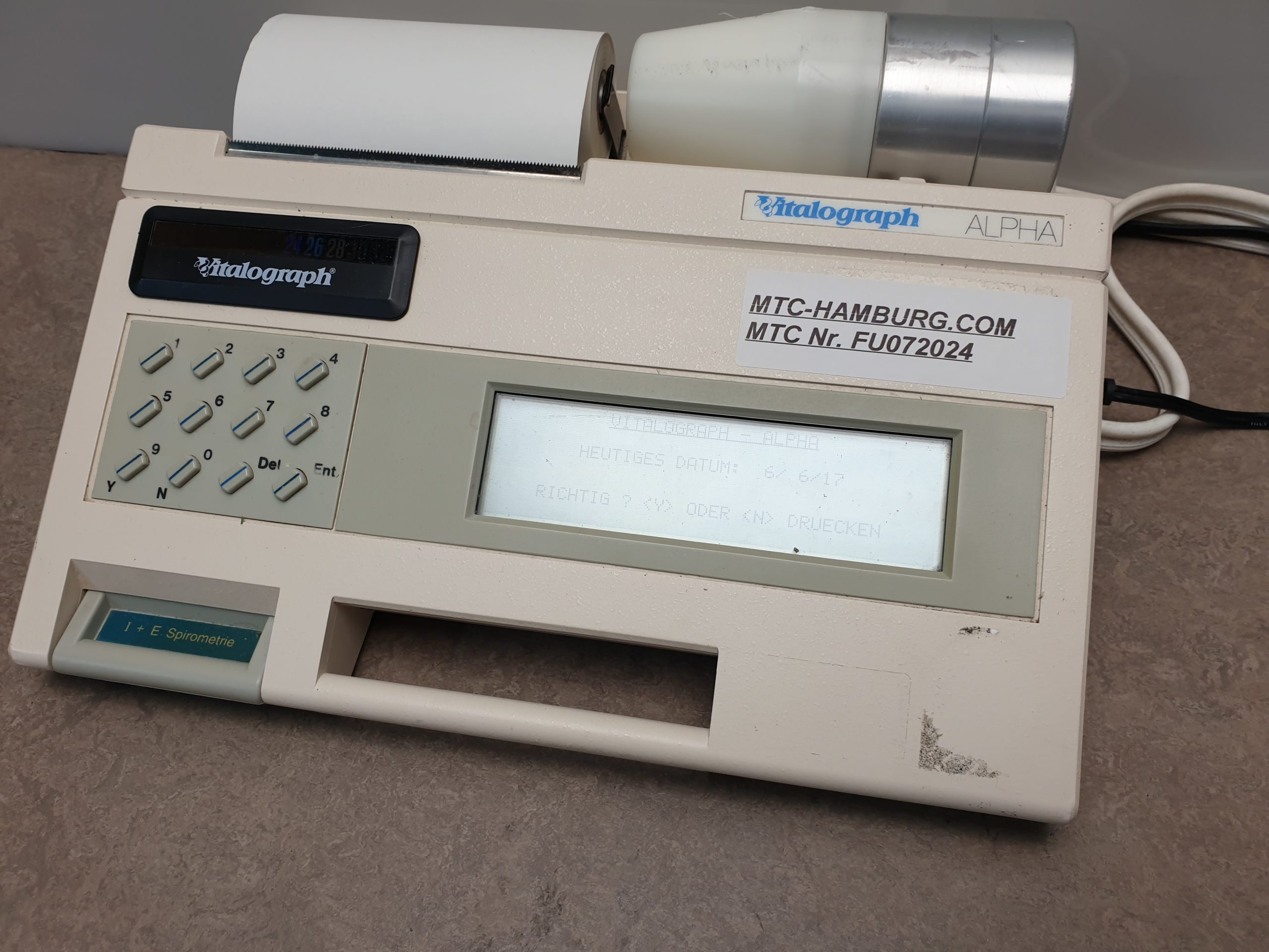 Vitalograph Alpha Lungenfunktion - Spirometer – Bild 3