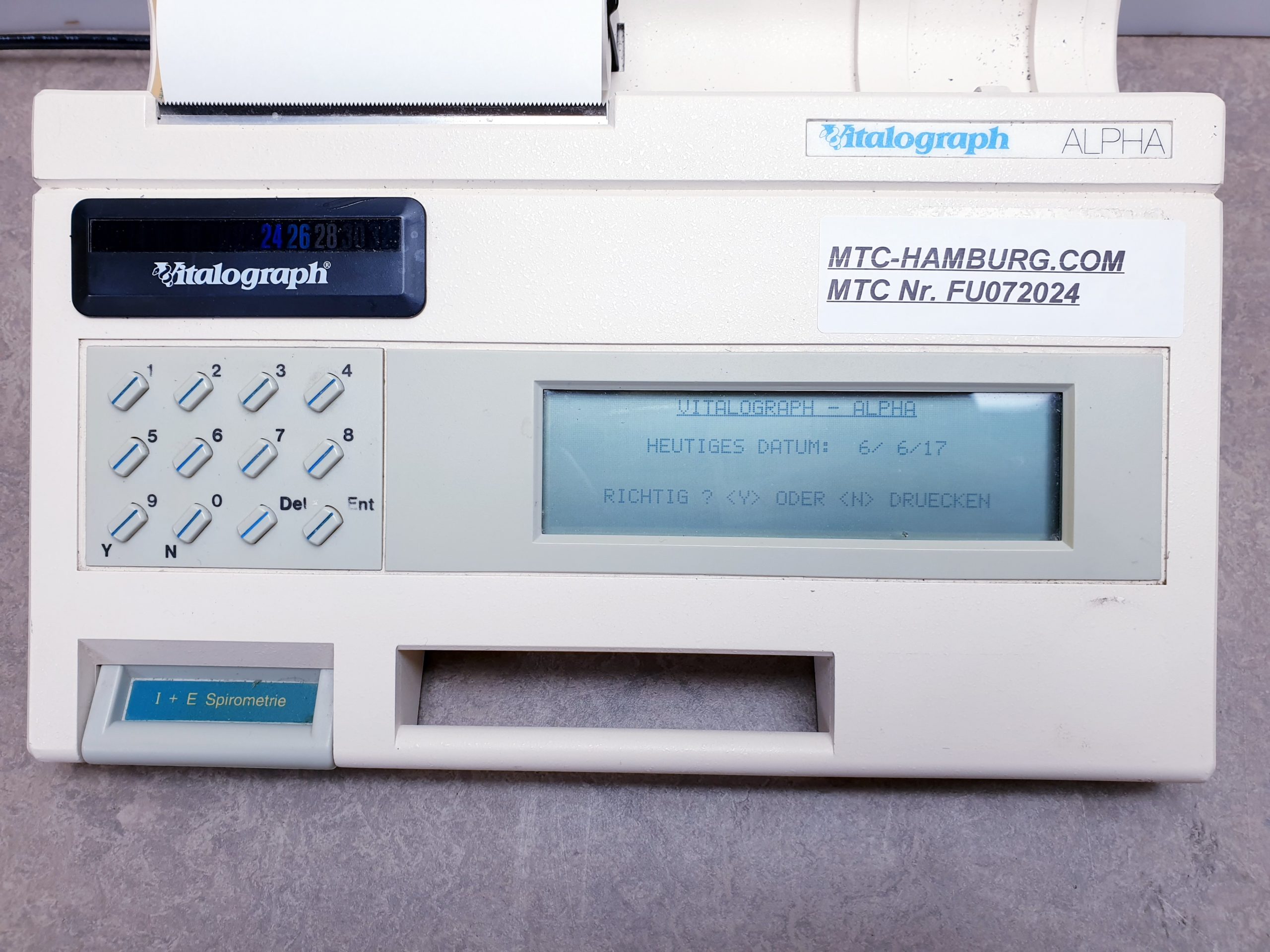 Vitalograph Alpha Lungenfunktion - Spirometer – Bild 8