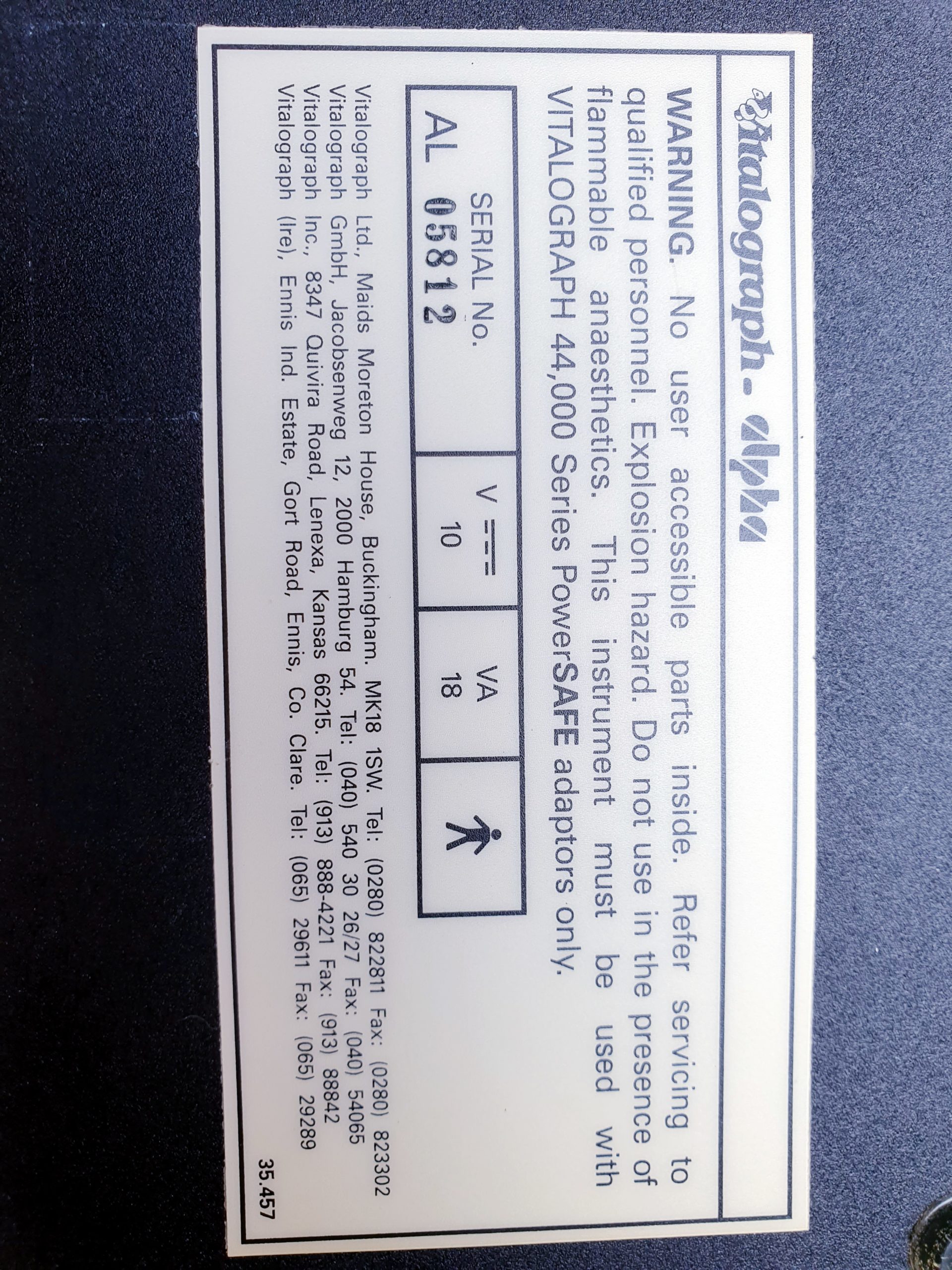 Vitalograph Alpha Lungenfunktion - Spirometer – Bild 10