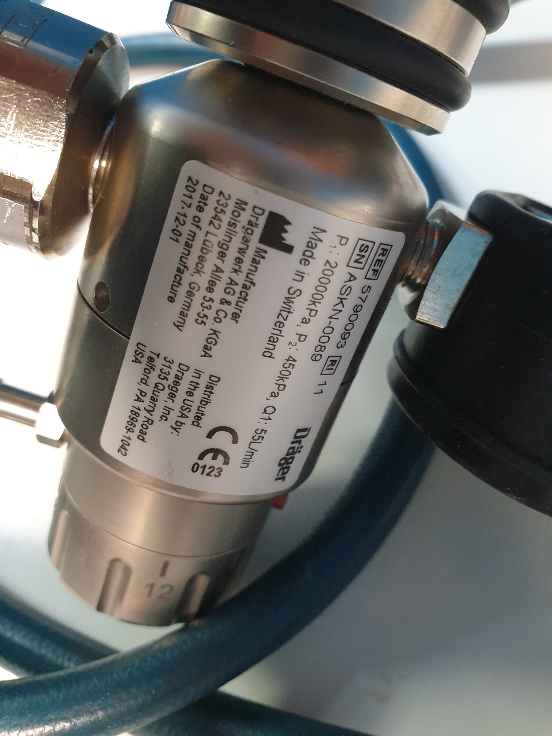 Dräger Draeger Oxylog 2000 mit Traggestellt ,Beatmungsgerät – Bild 8