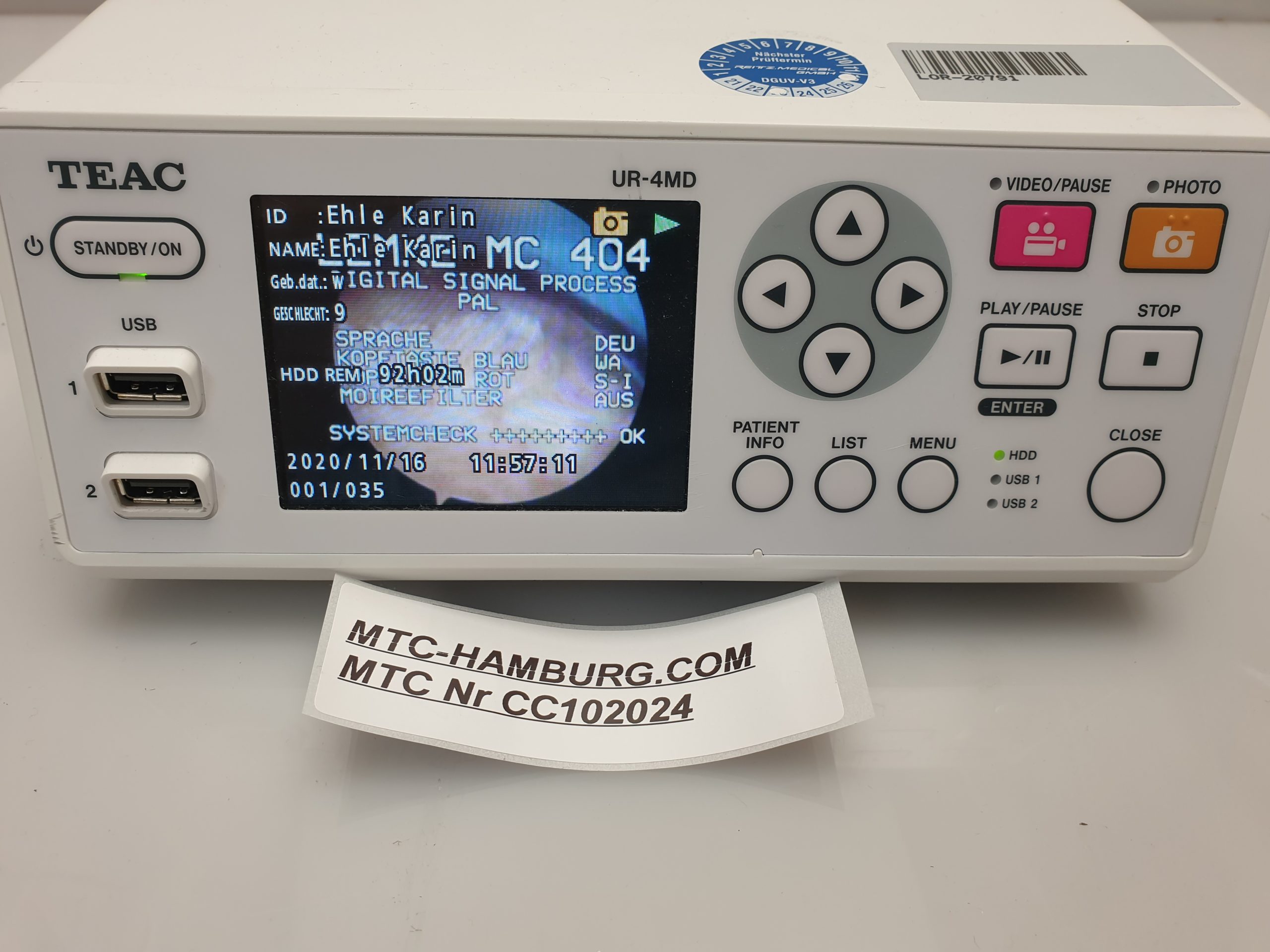 Teac UR-4MD HD medical Imaging Recorder – Bild 3