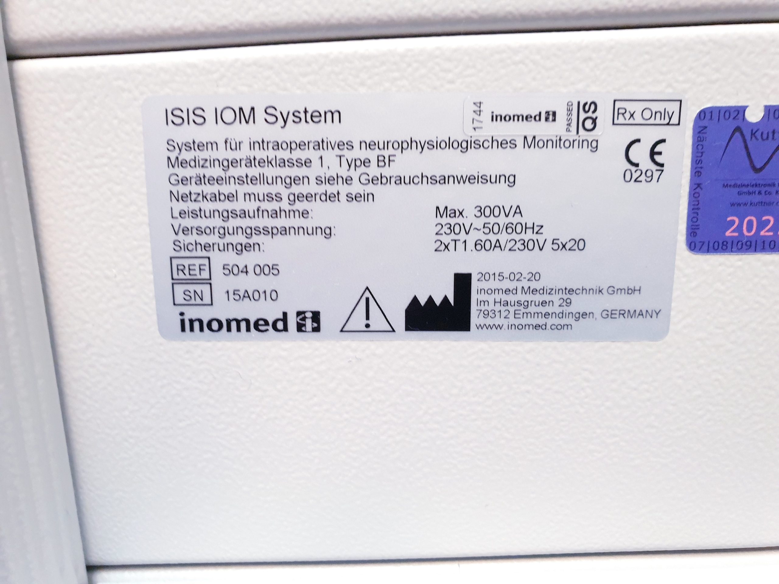 Inomed ISIS IOM Evozierte-Potentiale-Einheit – Bild 15