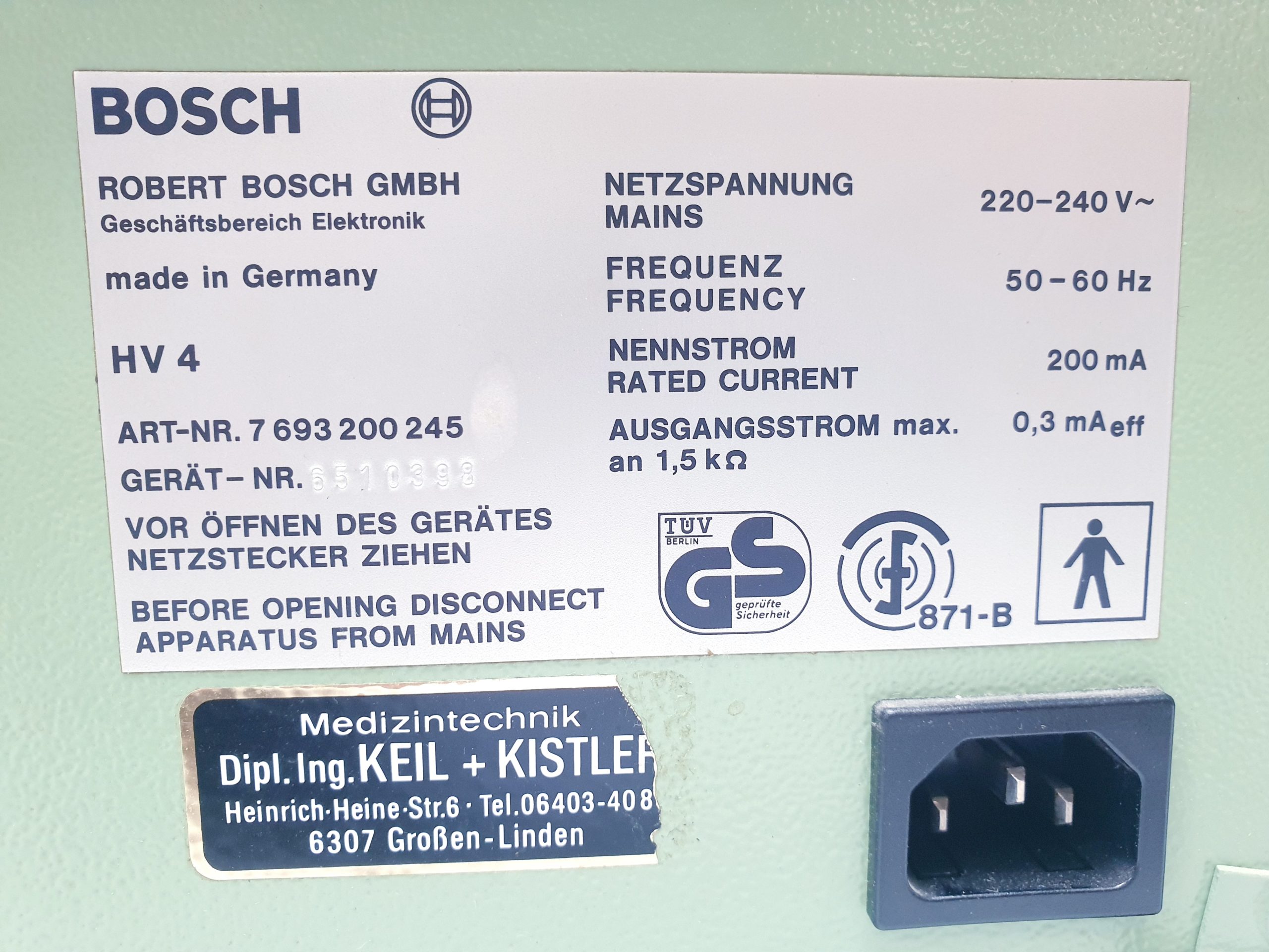 Bosch Vacomed 4s HV4 Reizstromtherapie physio – Bild 8