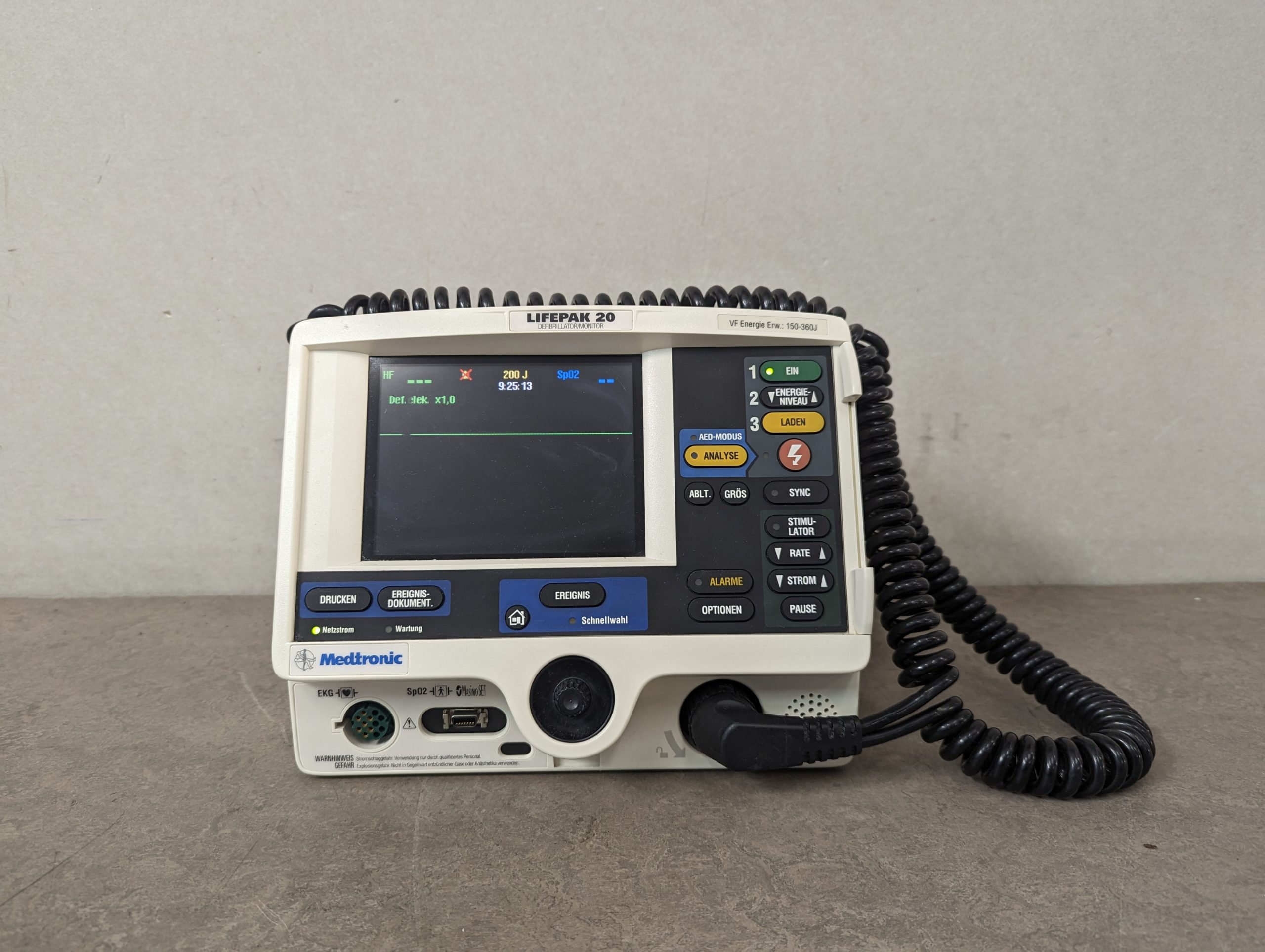 Medtronic Lifepak 20 Physio-Control Defibrillator Monitor – Bild 8