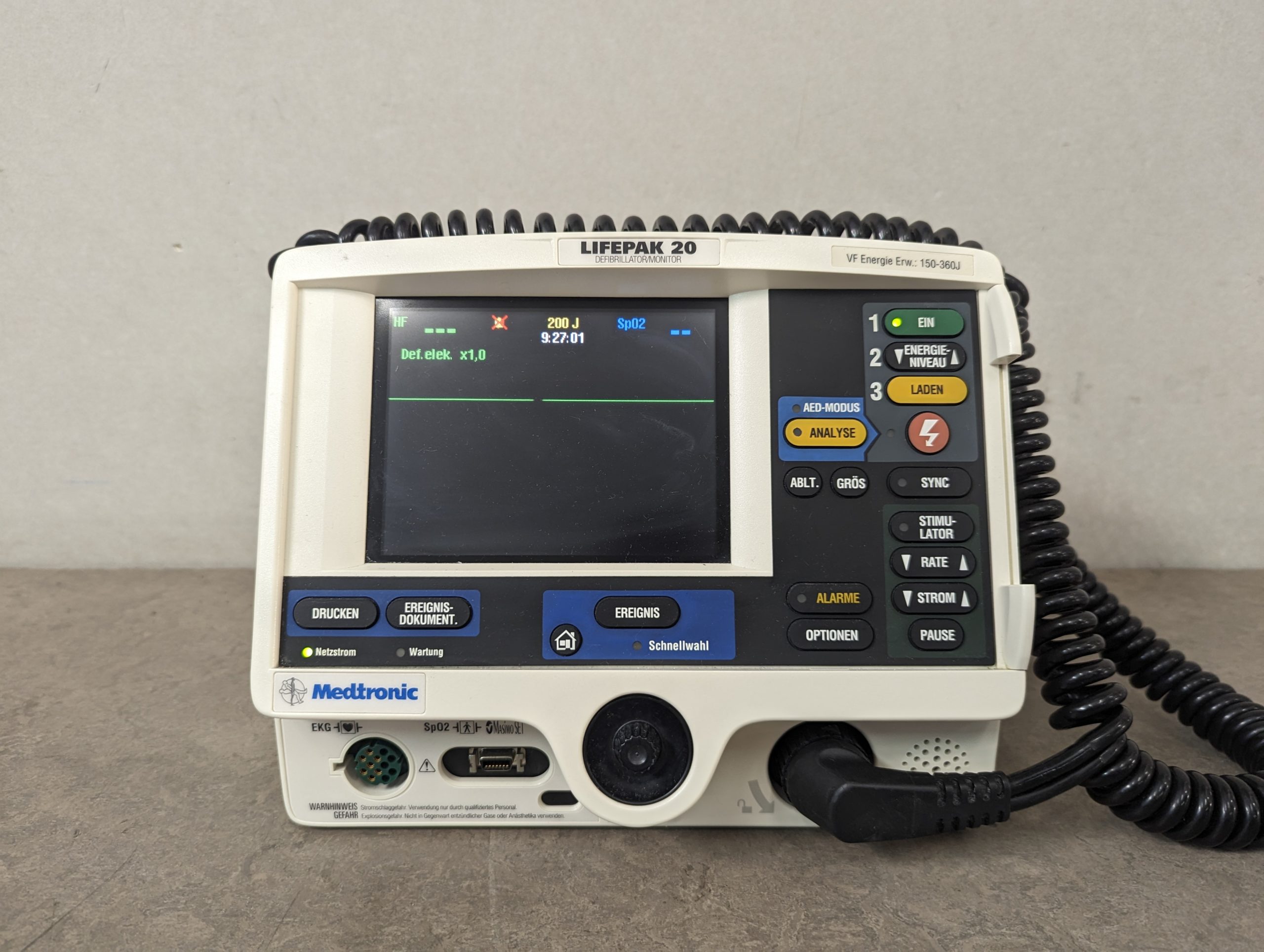 Medtronic Lifepak 20 Physio-Control Defibrillator Monitor – Bild 11