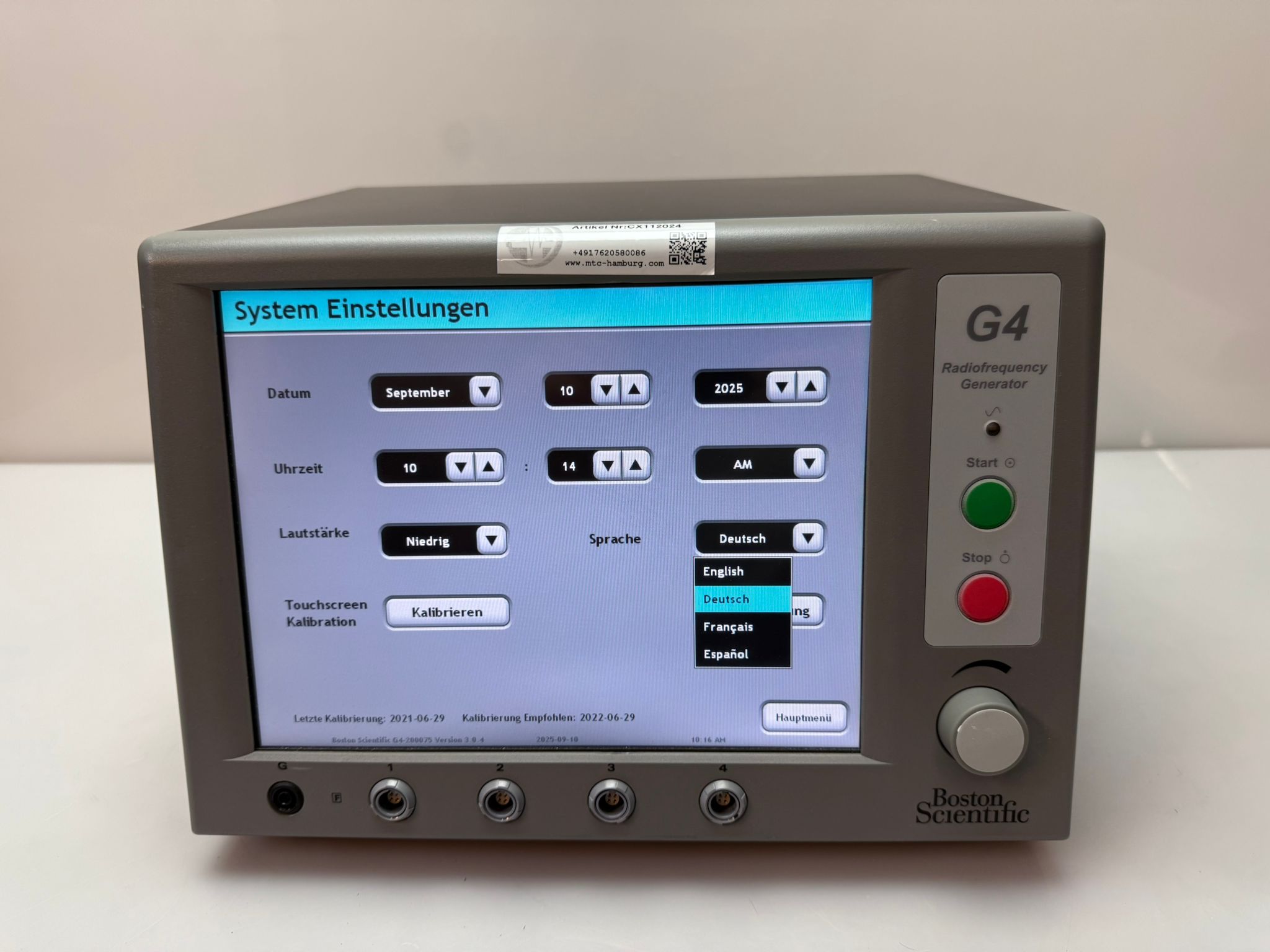 Boston Scientific G4 Radiofrequency Generator – Bild 15