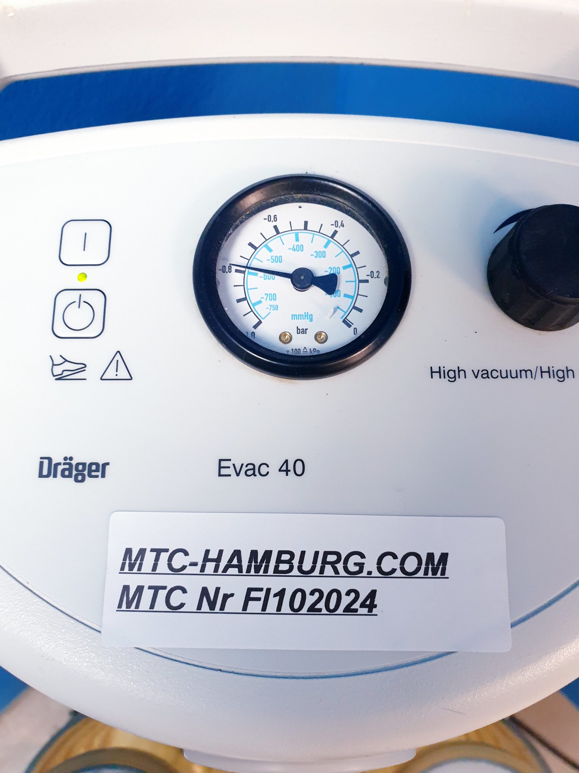 Dräger Evac 40 Absaugpumpe – Bild 3