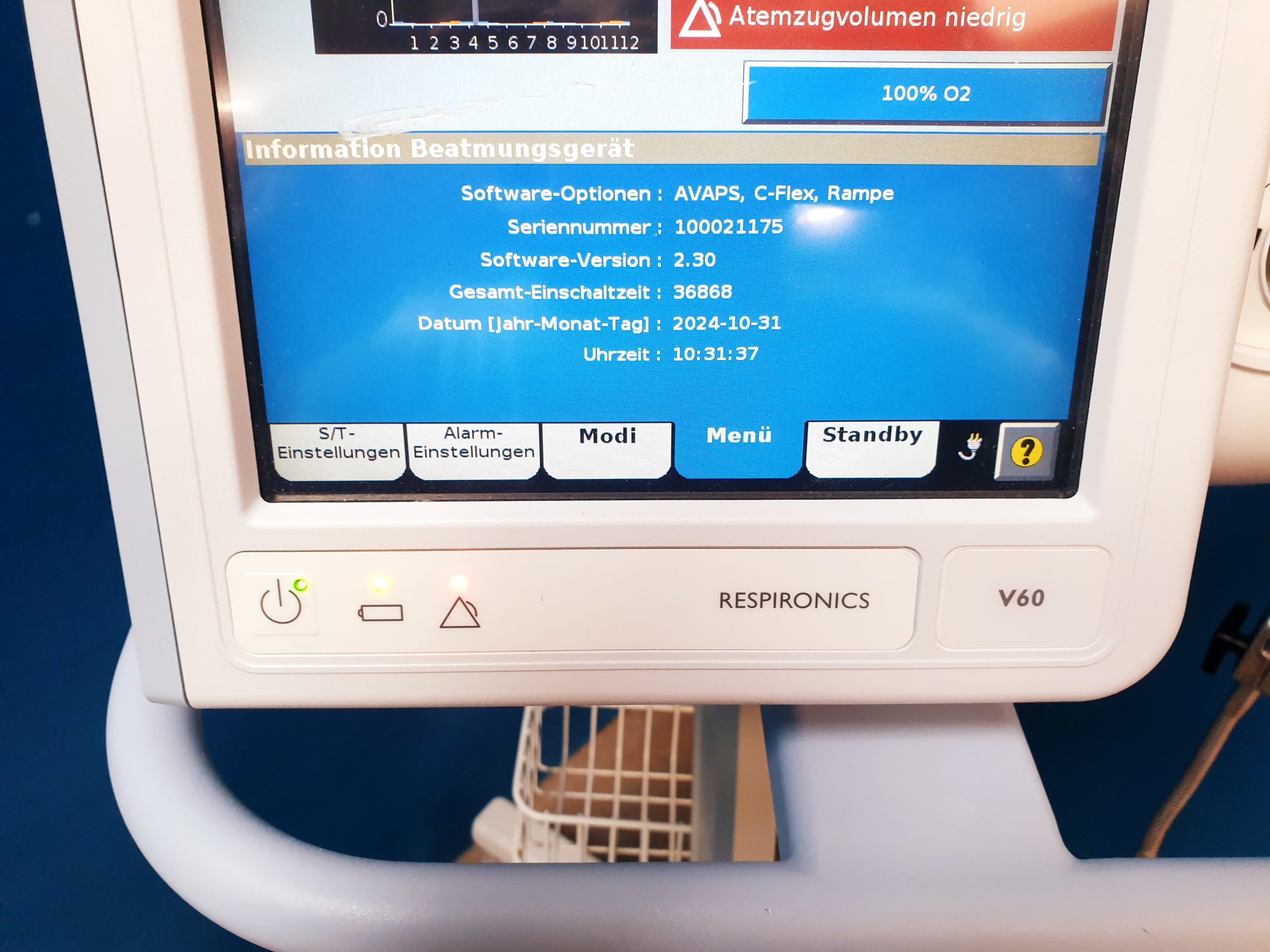 Philips Respironics V60 V 60 Beatmungsgerät – Bild 5