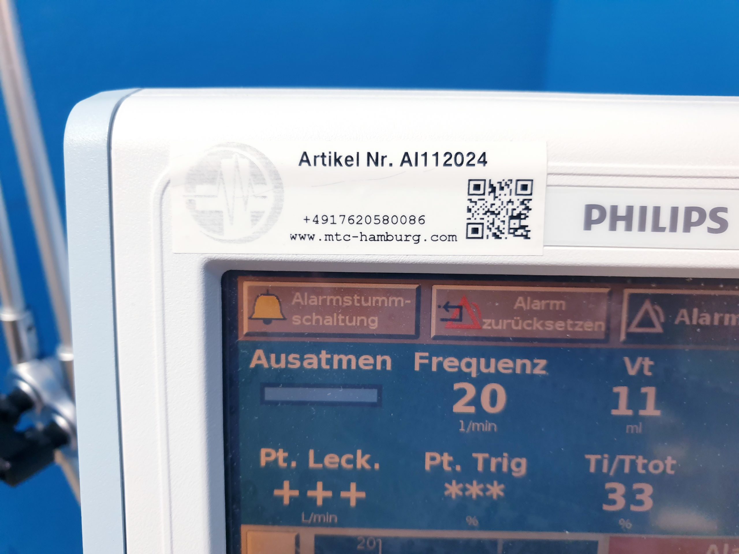 Philips Respironics V60 V 60 Beatmungsgerät – Bild 2