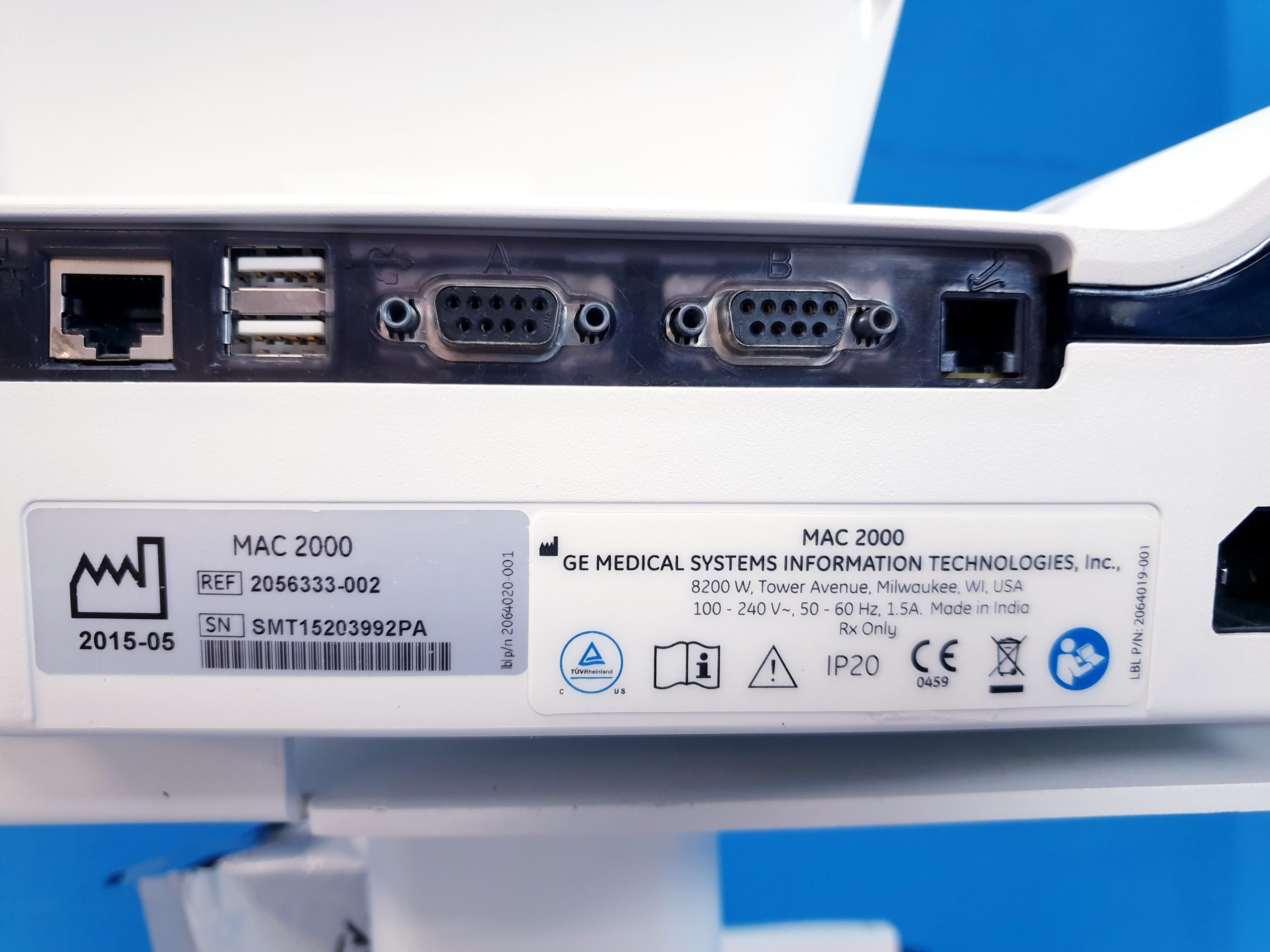 GE MAC 2000 EKG - 12 kanal – Bild 16