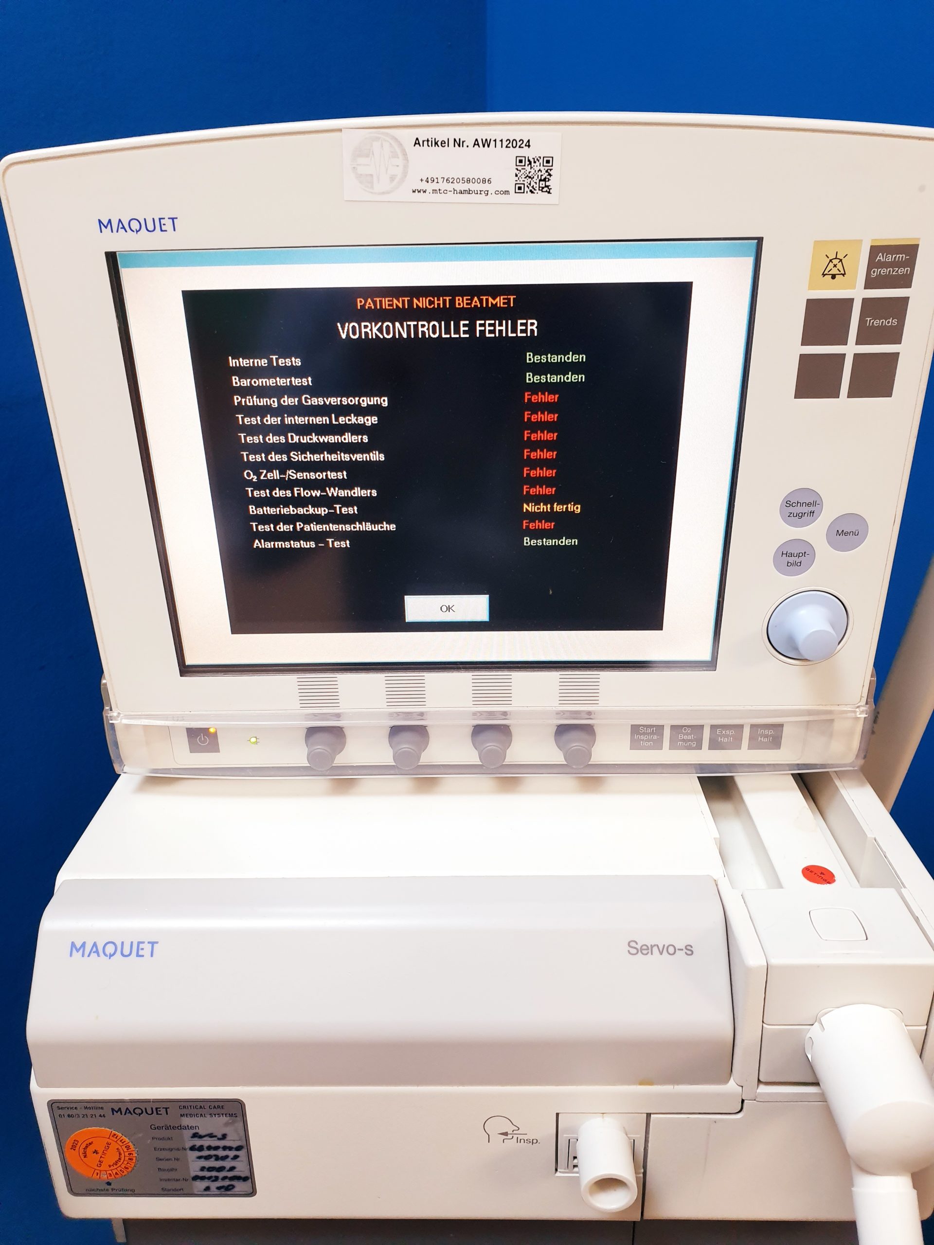 Maquet Servo-S Ventilator – Bild 5