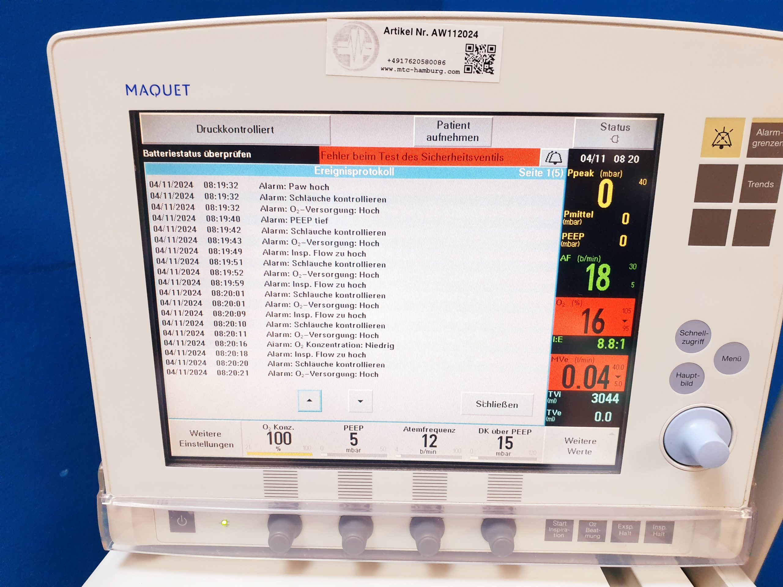 Maquet Servo-S Ventilator – Bild 7