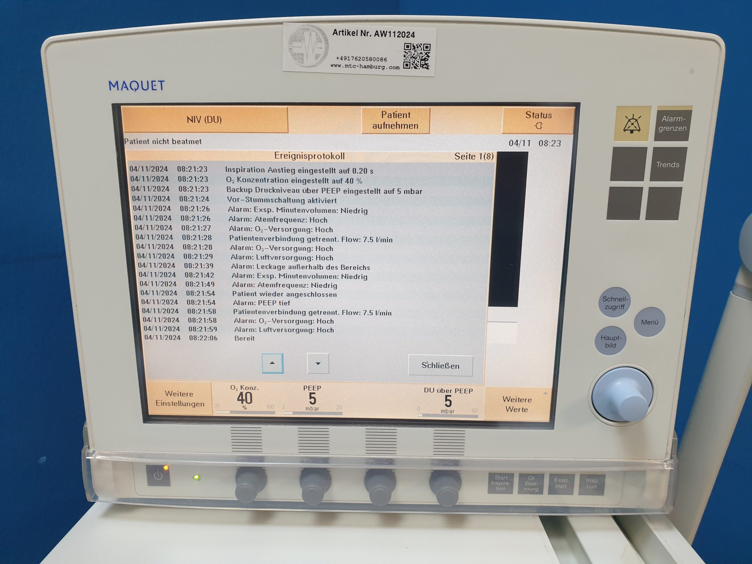 Maquet Servo-S Ventilator – Bild 8