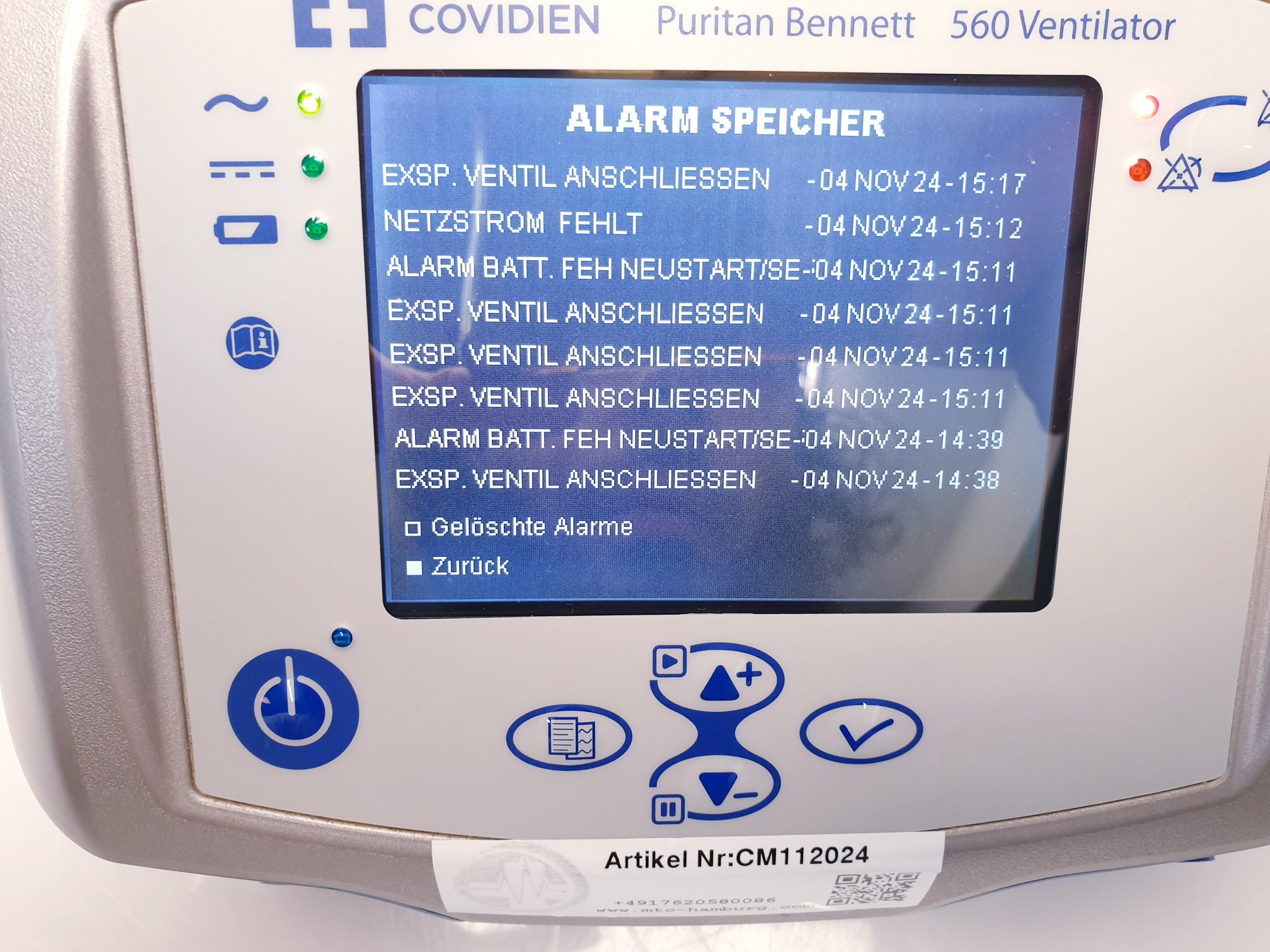 COVIDIEN Puritan Bennett 560 – Bild 4