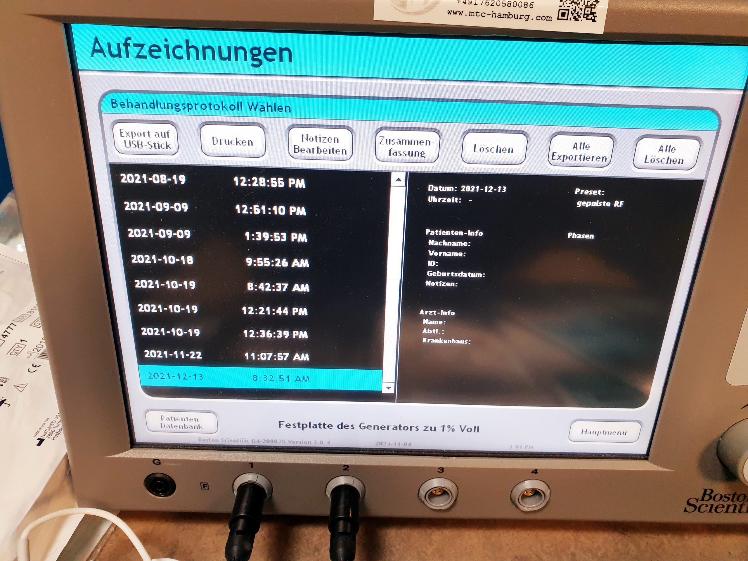 Boston Scientific G4 Radiofrequency Generator – Bild 4