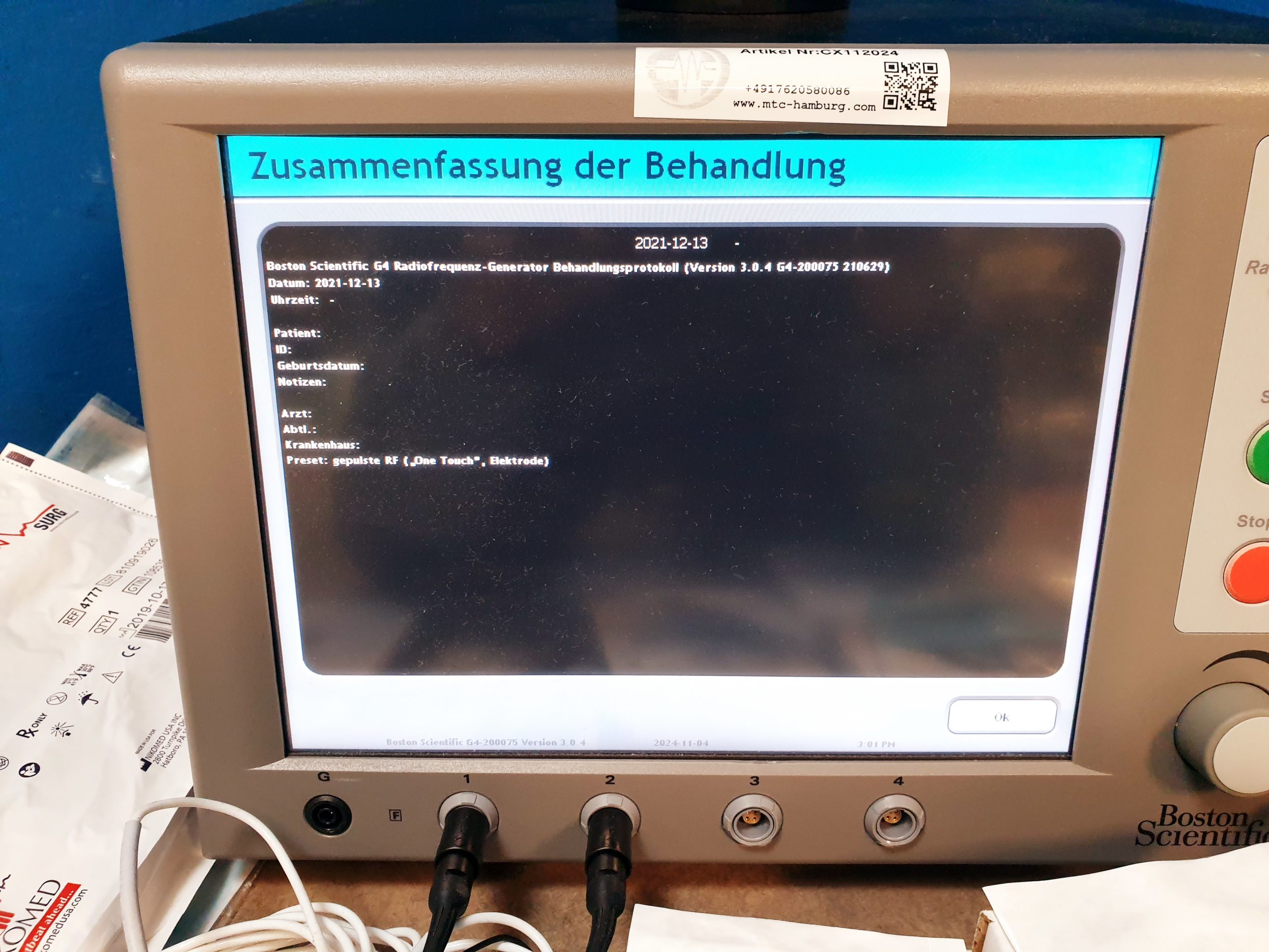 Boston Scientific G4 Radiofrequency Generator – Bild 5