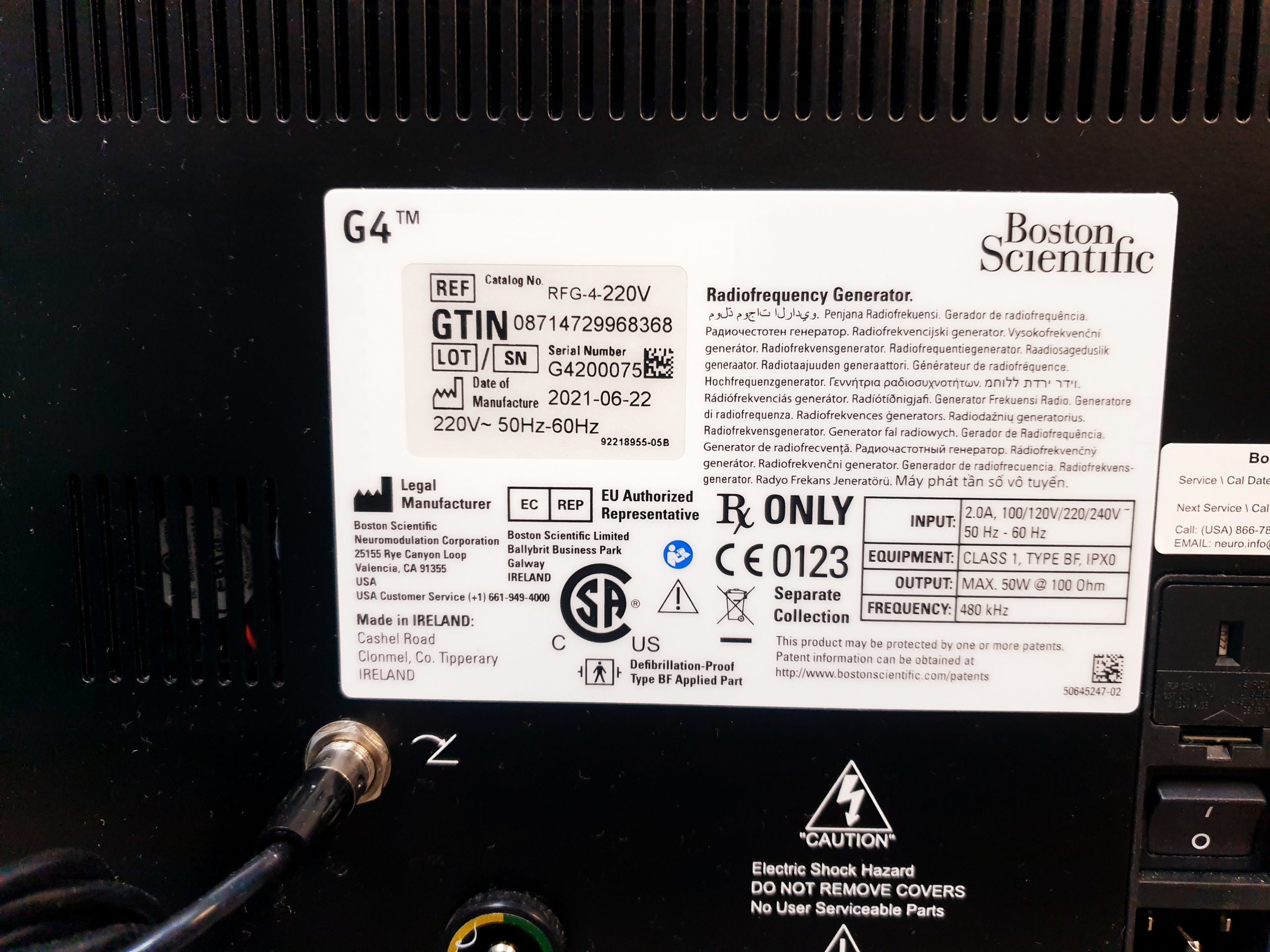 Boston Scientific G4 Radiofrequency Generator – Bild 13