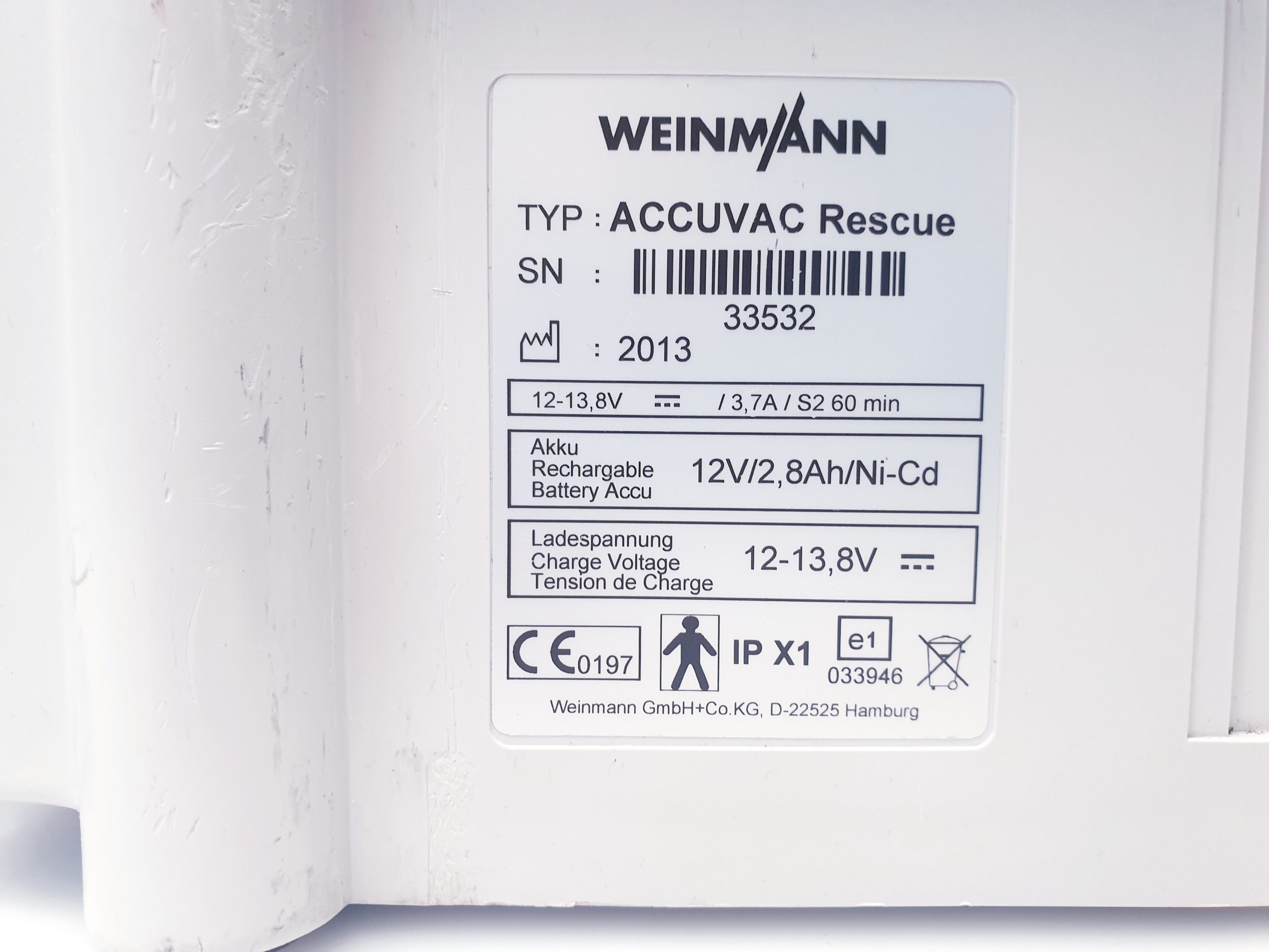 WEINMANN Accuvac Rescue - Ohne Netzteil 399 – Bild 8