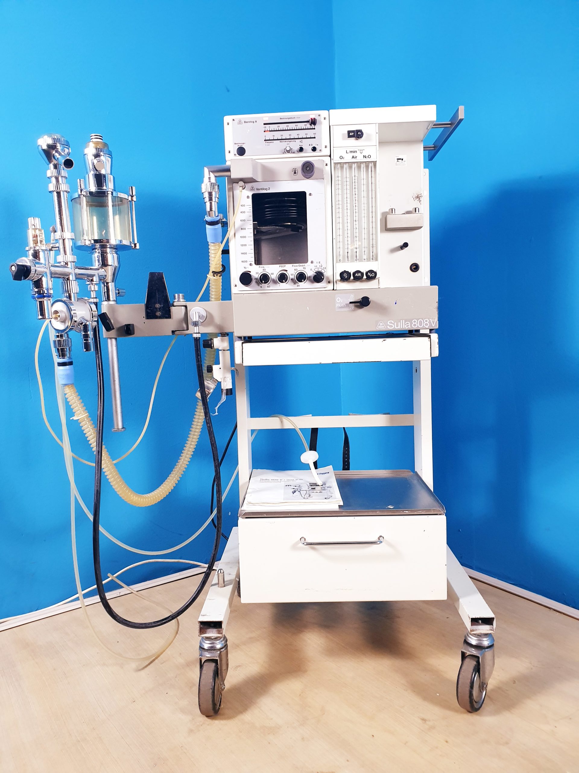 Dräger Sulla 808V 808 V Narkosegerät, Kreisteil, Ventilog 2, Barolog – Bild 2