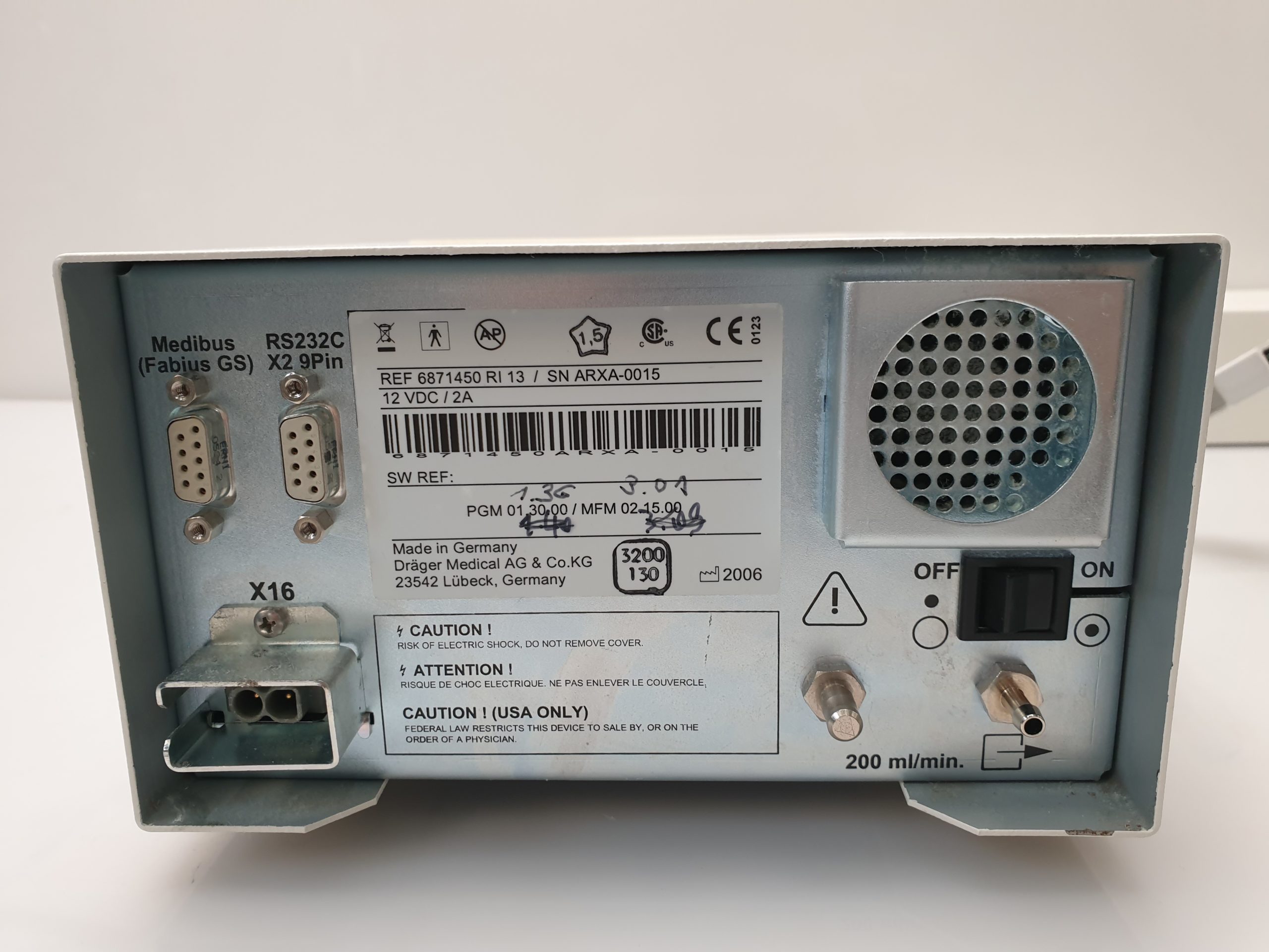 Dräger Scio Four Oxi plus mit einem Netzteil. - DEFEKT – Bild 8