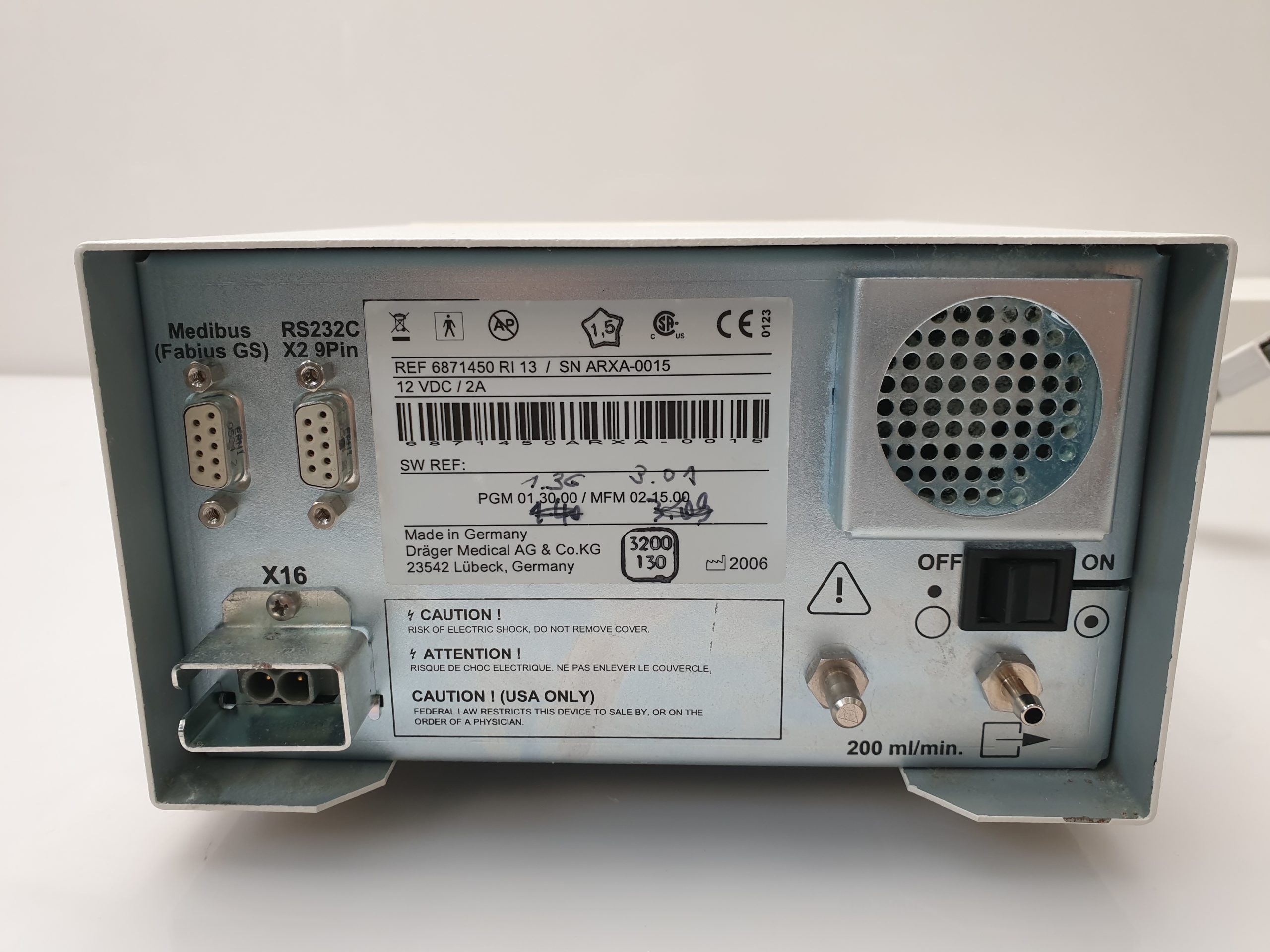 Dräger Scio Four Oxi plus mit einem Netzteil. - DEFEKT – Bild 10