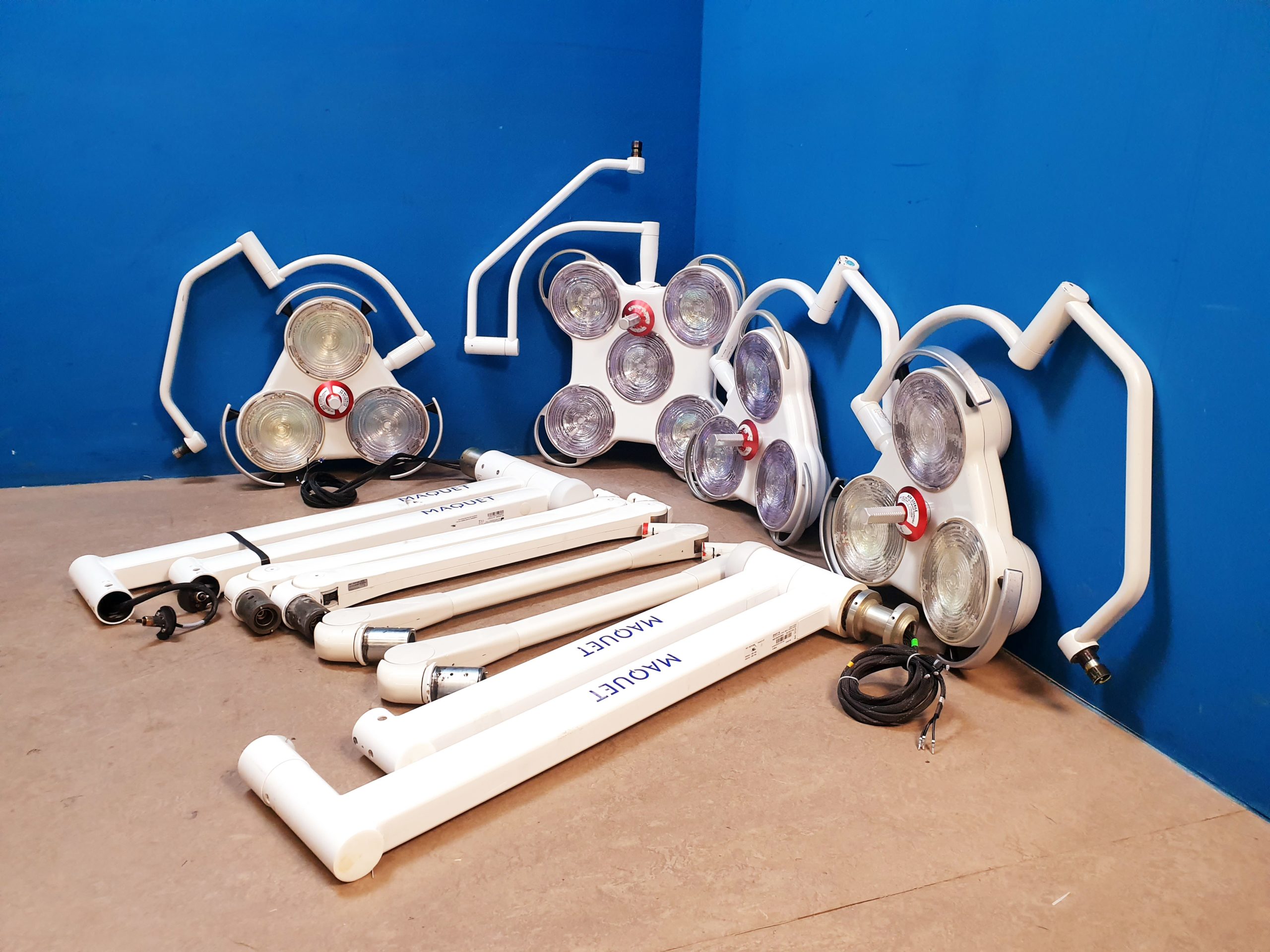 Maquet 3 x 2003 + 2005 mit Tragearm - Op Beleuchtung – Bild 5