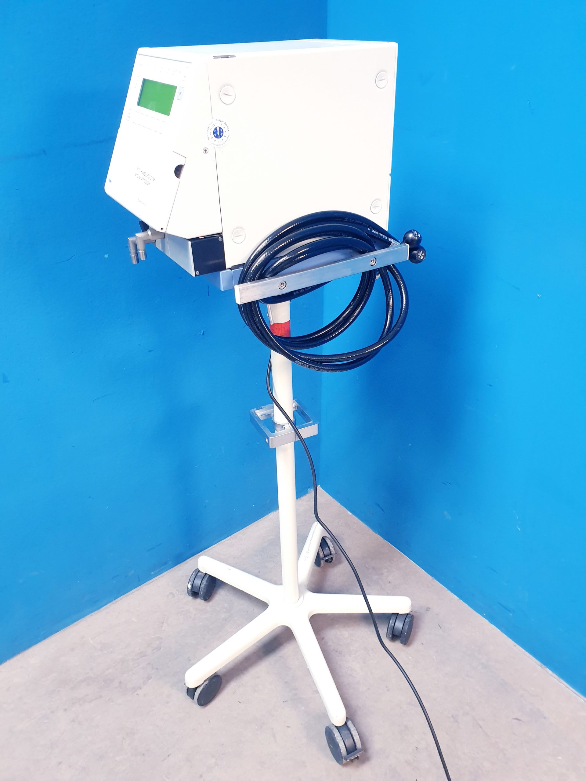 Draeger-Dräger Beatmungsgerät Dräger Babylog 8000 plus+fahrbarem Stativ – Bild 7